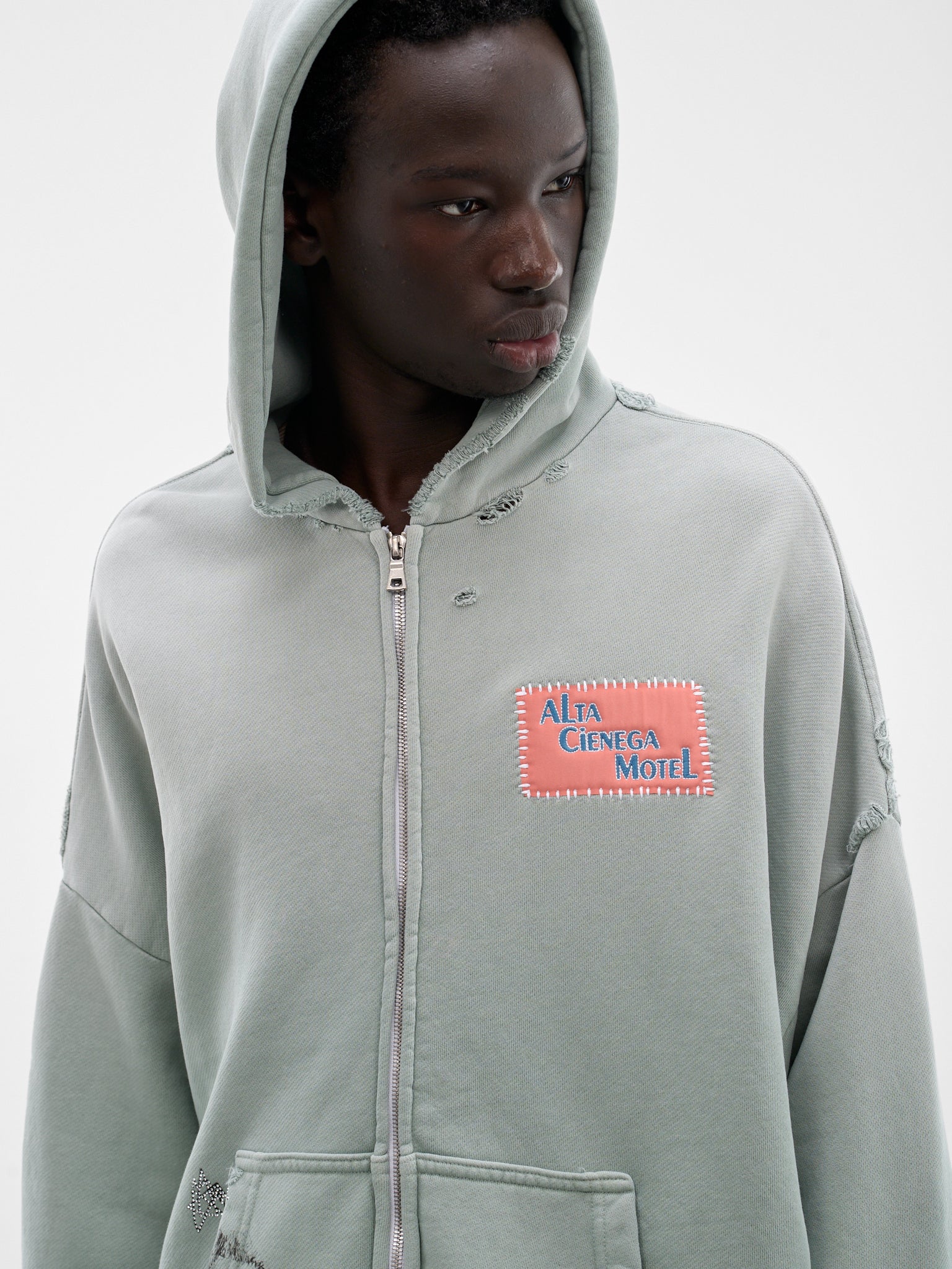 Green Alta Cienega Zip Hoodie (4U008Q1010-GREEN)