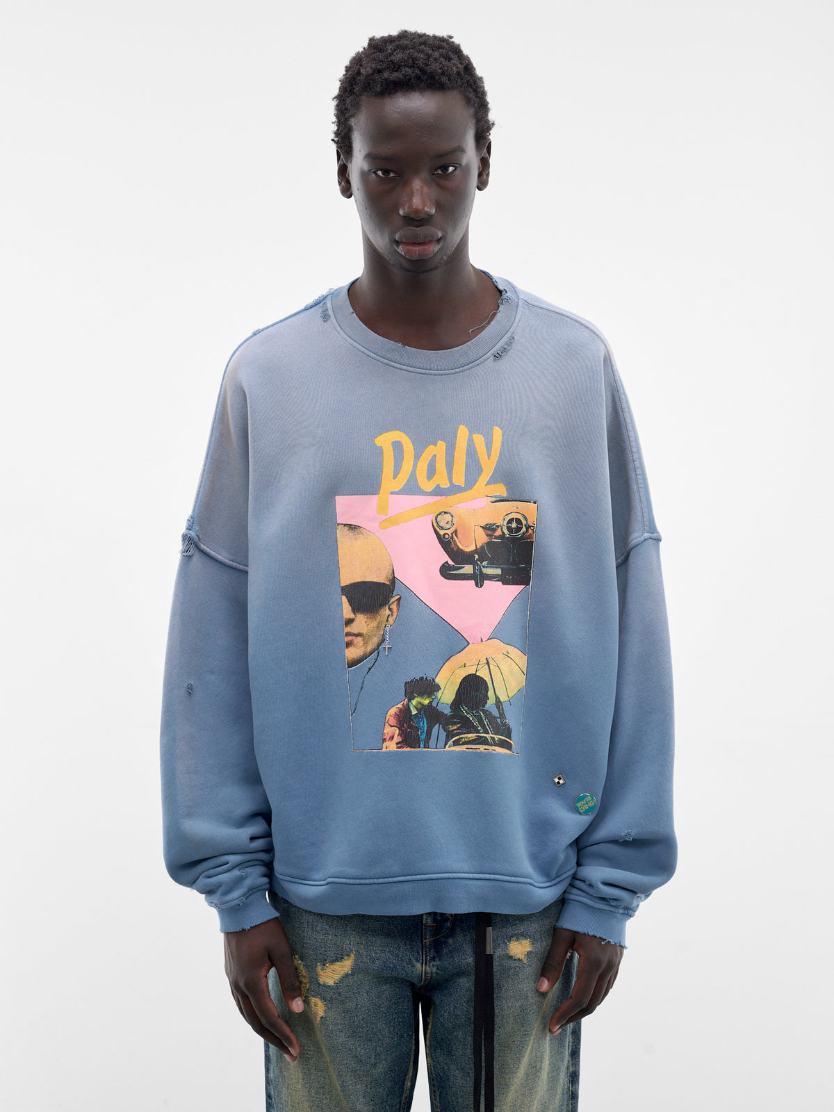 Blue Still Life Crewneck (4U012Q1010-BLUE)