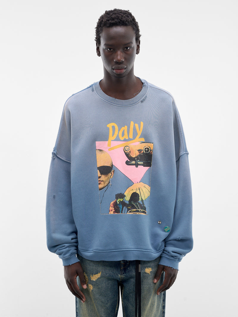 Blue Still Life Crewneck (4U012Q1010-BLUE)