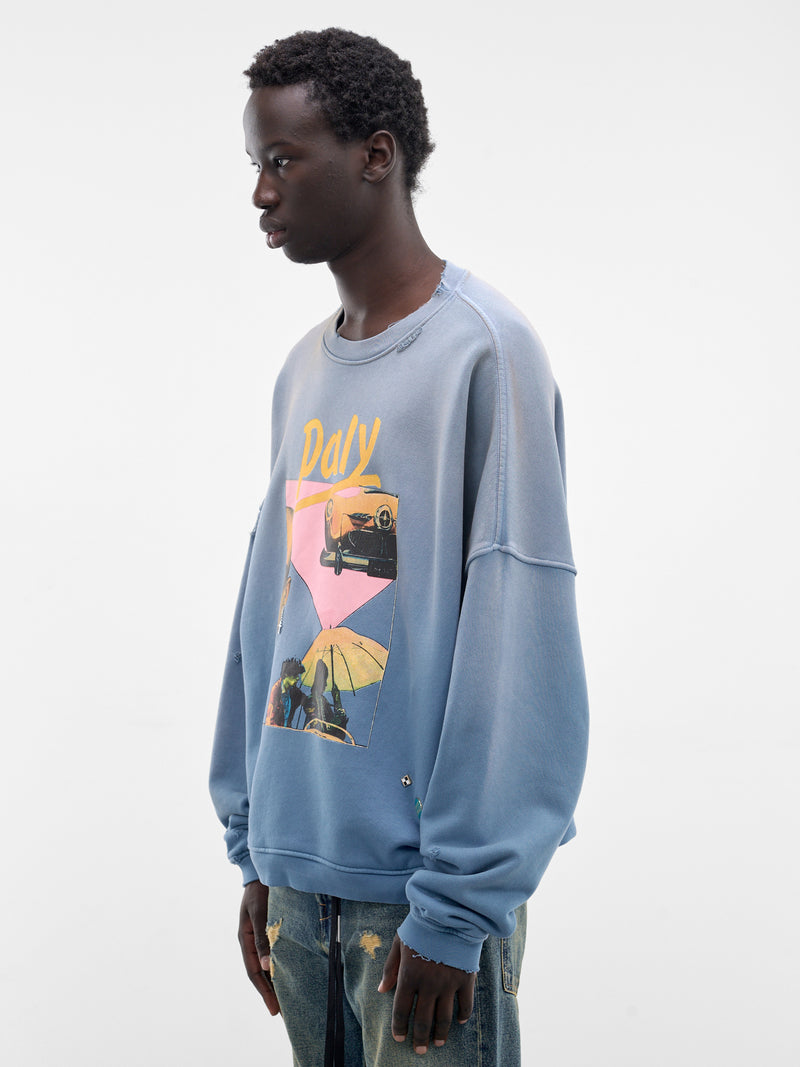 Blue Still Life Crewneck (4U012Q1010-BLUE)