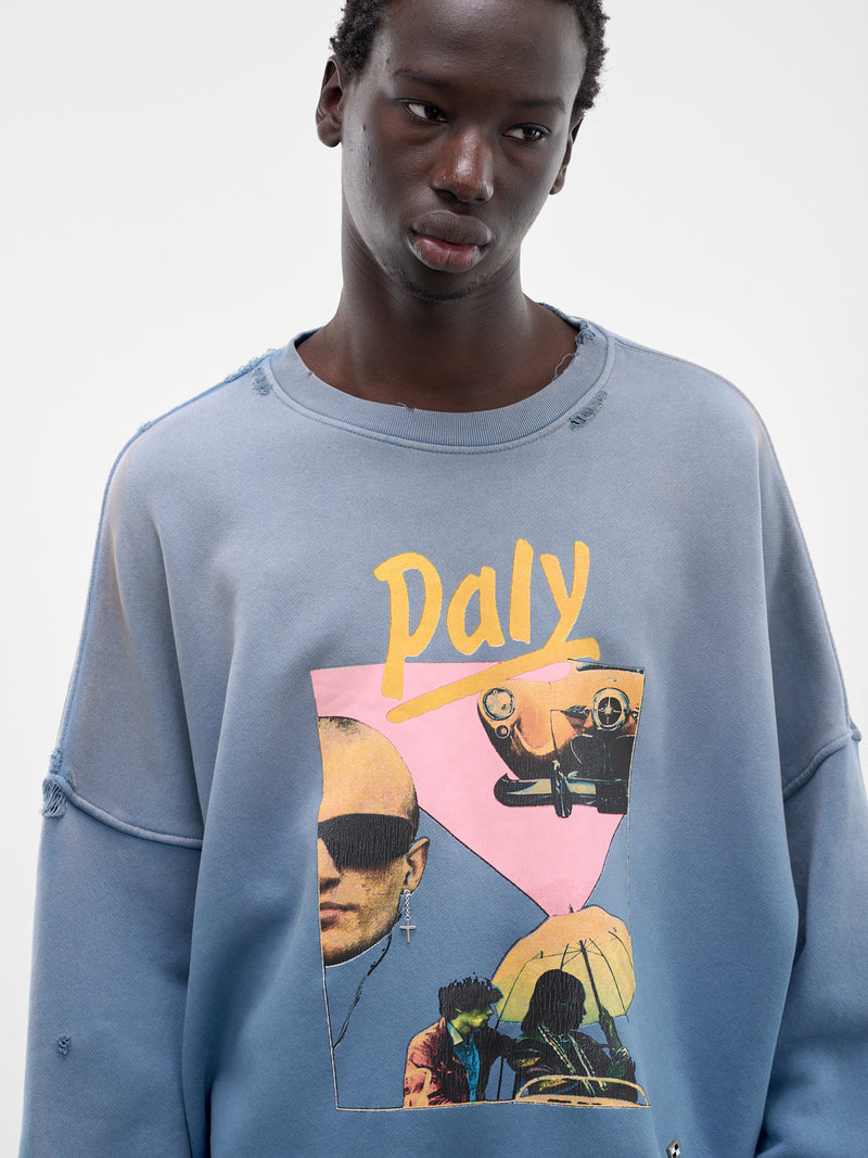 Blue Still Life Crewneck (4U012Q1010-BLUE)
