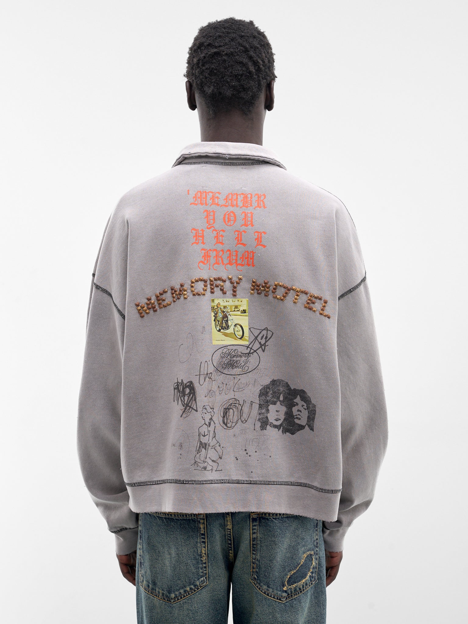 Sorry 'Bout That Quarter Zip (4U014Q1010-GRAY)