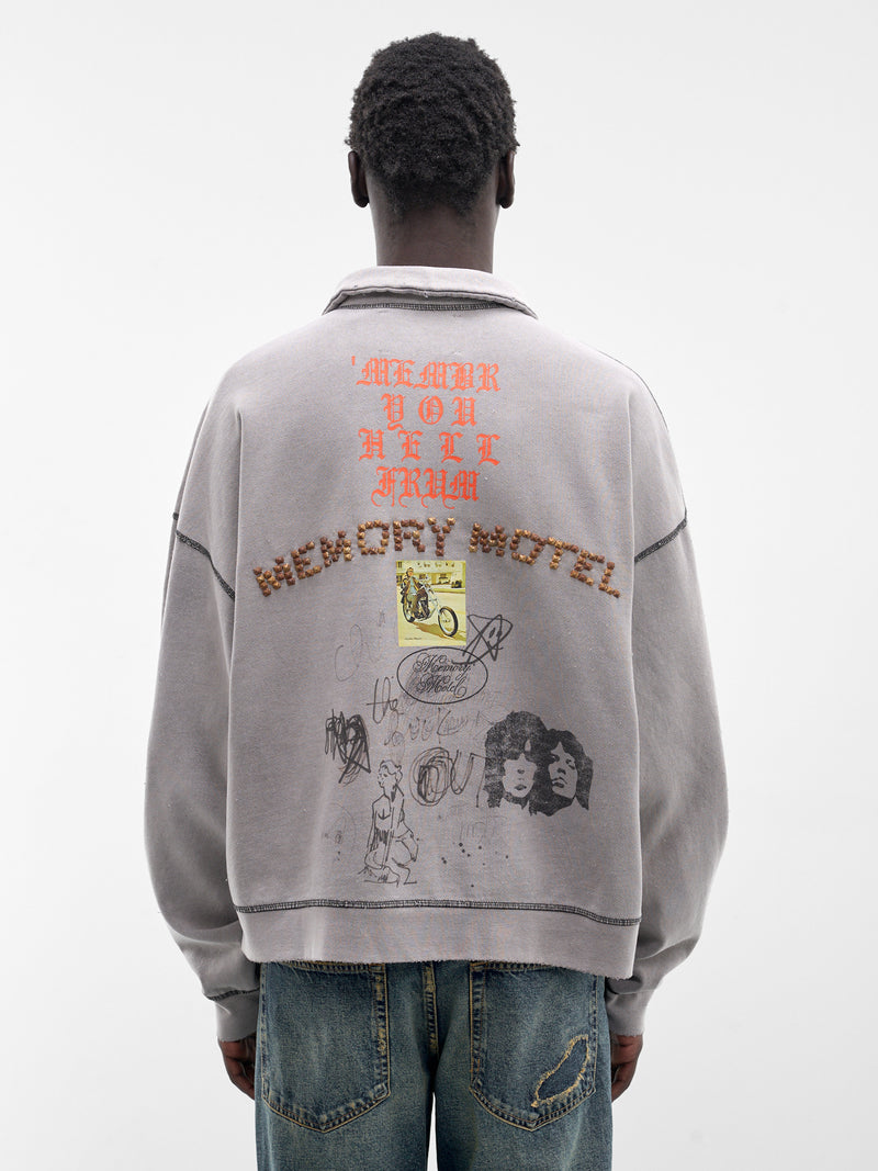 Sorry 'Bout That Quarter Zip (4U014Q1010-GRAY)