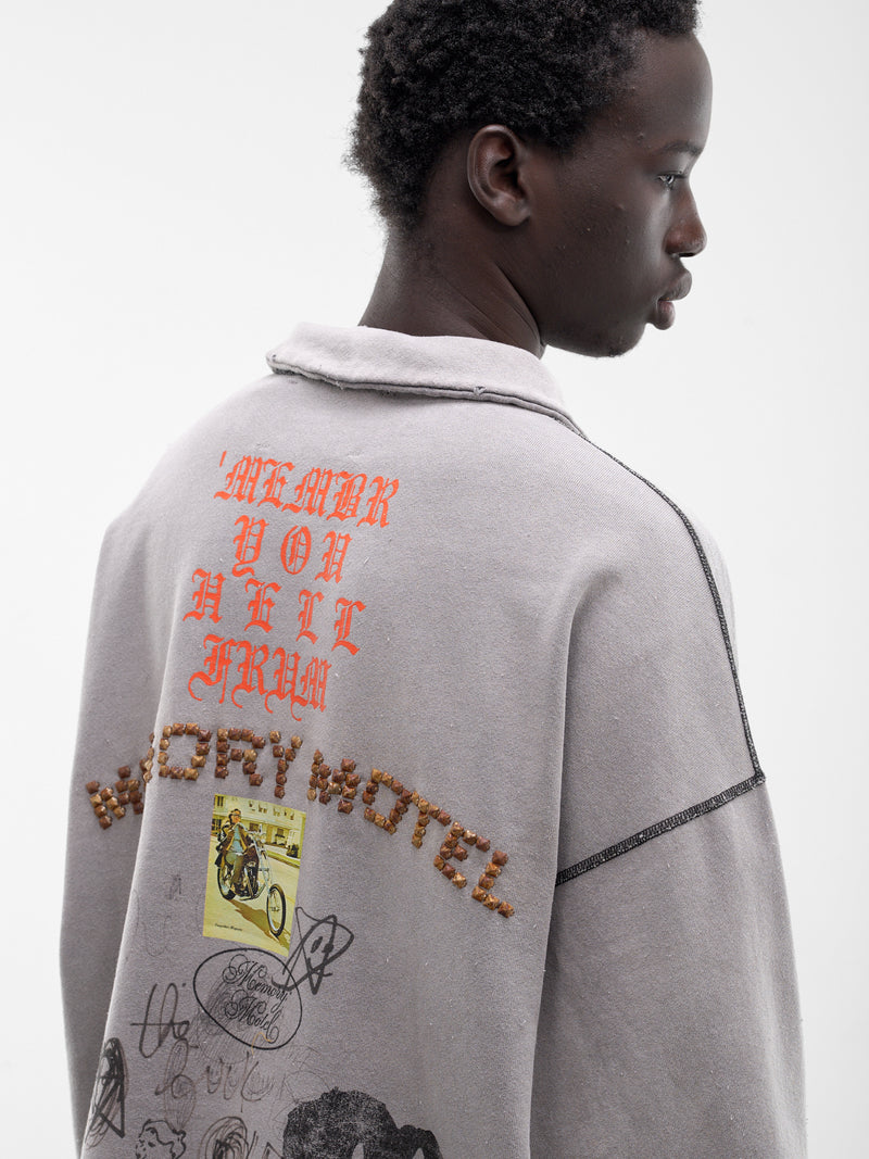 Sorry 'Bout That Quarter Zip (4U014Q1010-GRAY)