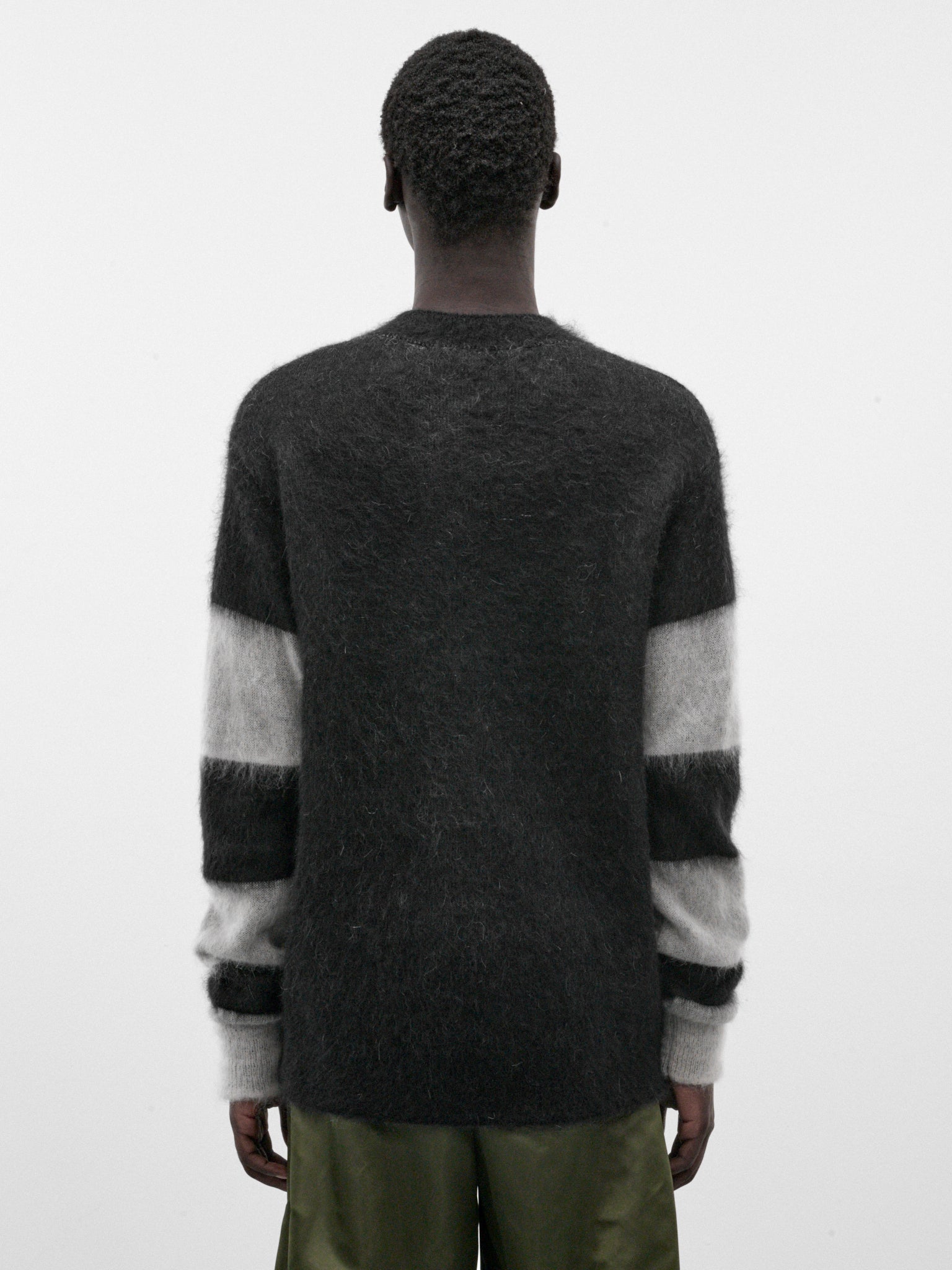 Black Mohair Crossed Bones Sweater (5001-CROSSED-BONES-COMB-I-BLAC)