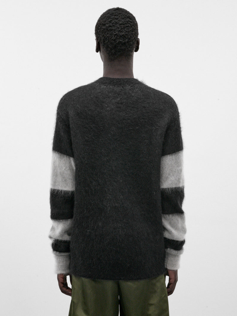 Black Mohair Crossed Bones Sweater (5001-CROSSED-BONES-COMB-I-BLAC)