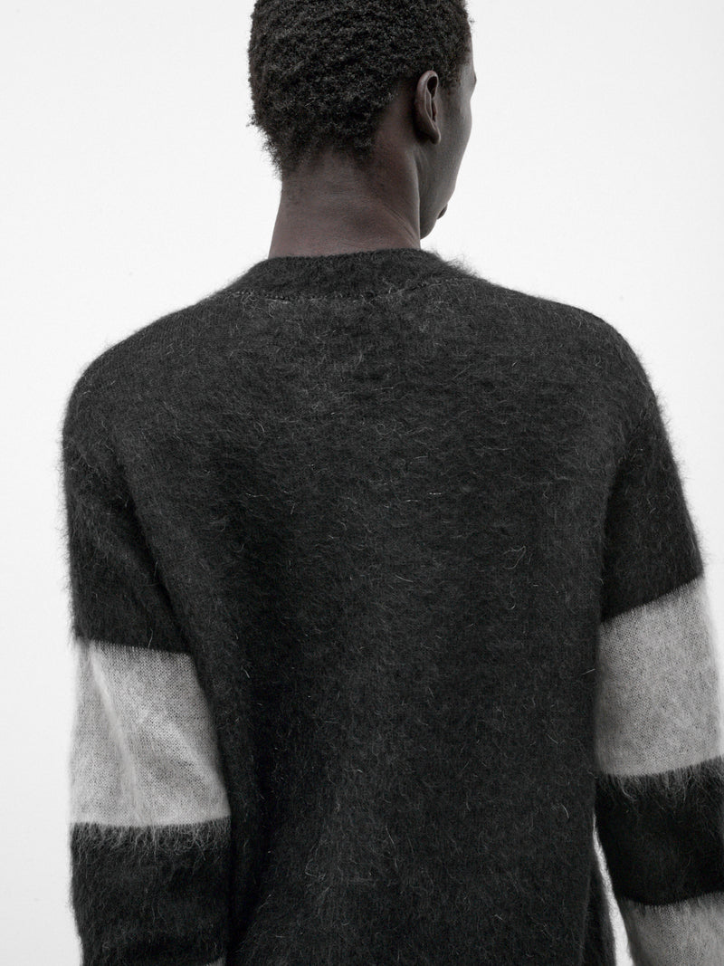 Black Mohair Crossed Bones Sweater (5001-CROSSED-BONES-COMB-I-BLAC)