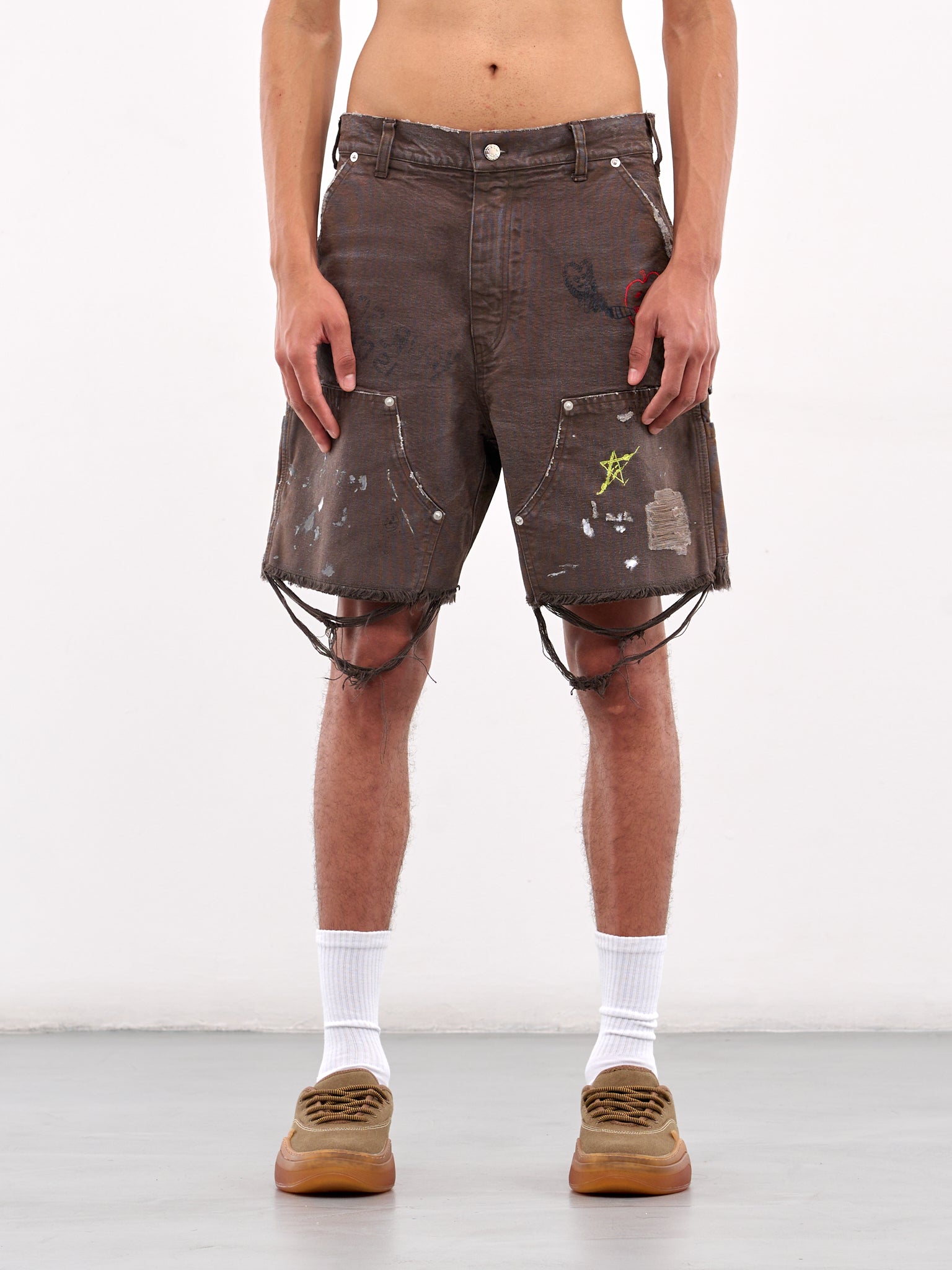 This Guy's Double Knee Shorts (5003Q1008BRN-BROWN)