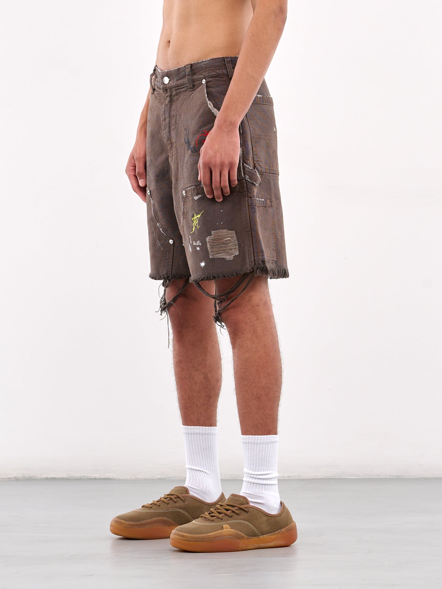 This Guy's Double Knee Shorts (5003Q1008BRN-BROWN)