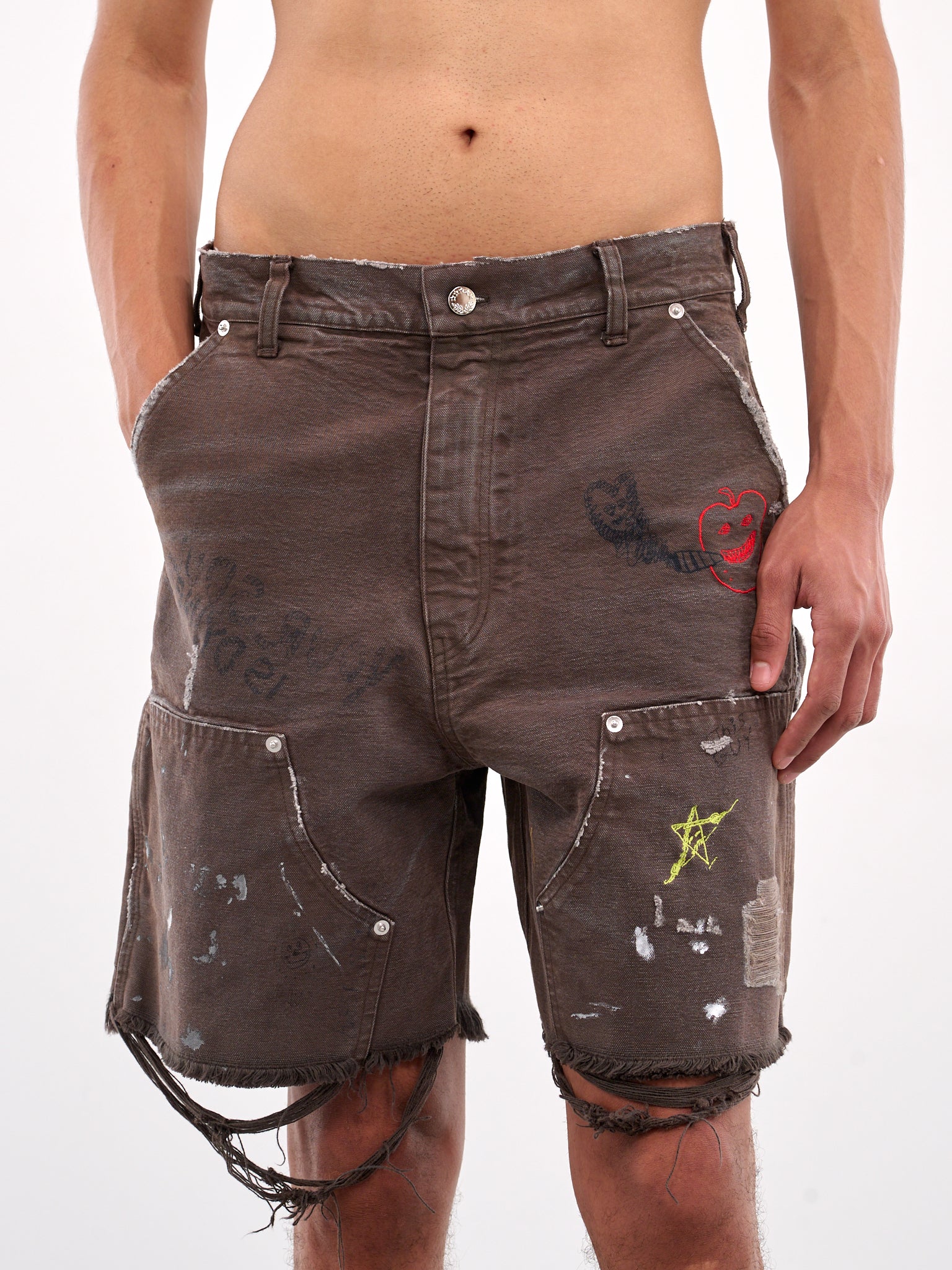This Guy's Double Knee Shorts (5003Q1008BRN-BROWN)