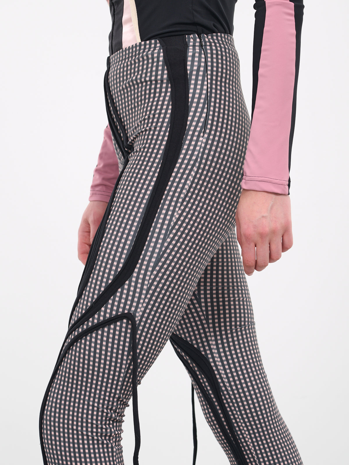Strappy Plaid Leggings (501202-PLAID-PRINT)