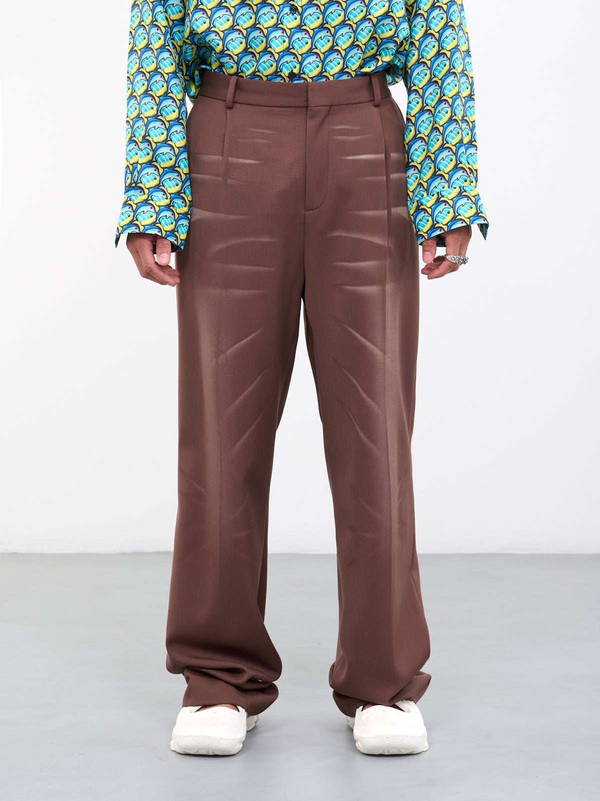 Classic Lasered Trousers (5030B-W092-FW-CHOCOLATE-LASER)