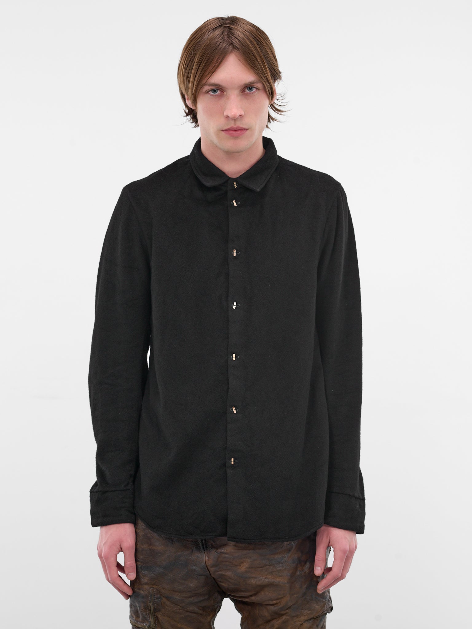 Black Beaver Cashmere Inside Shirt (5082-BLACK)