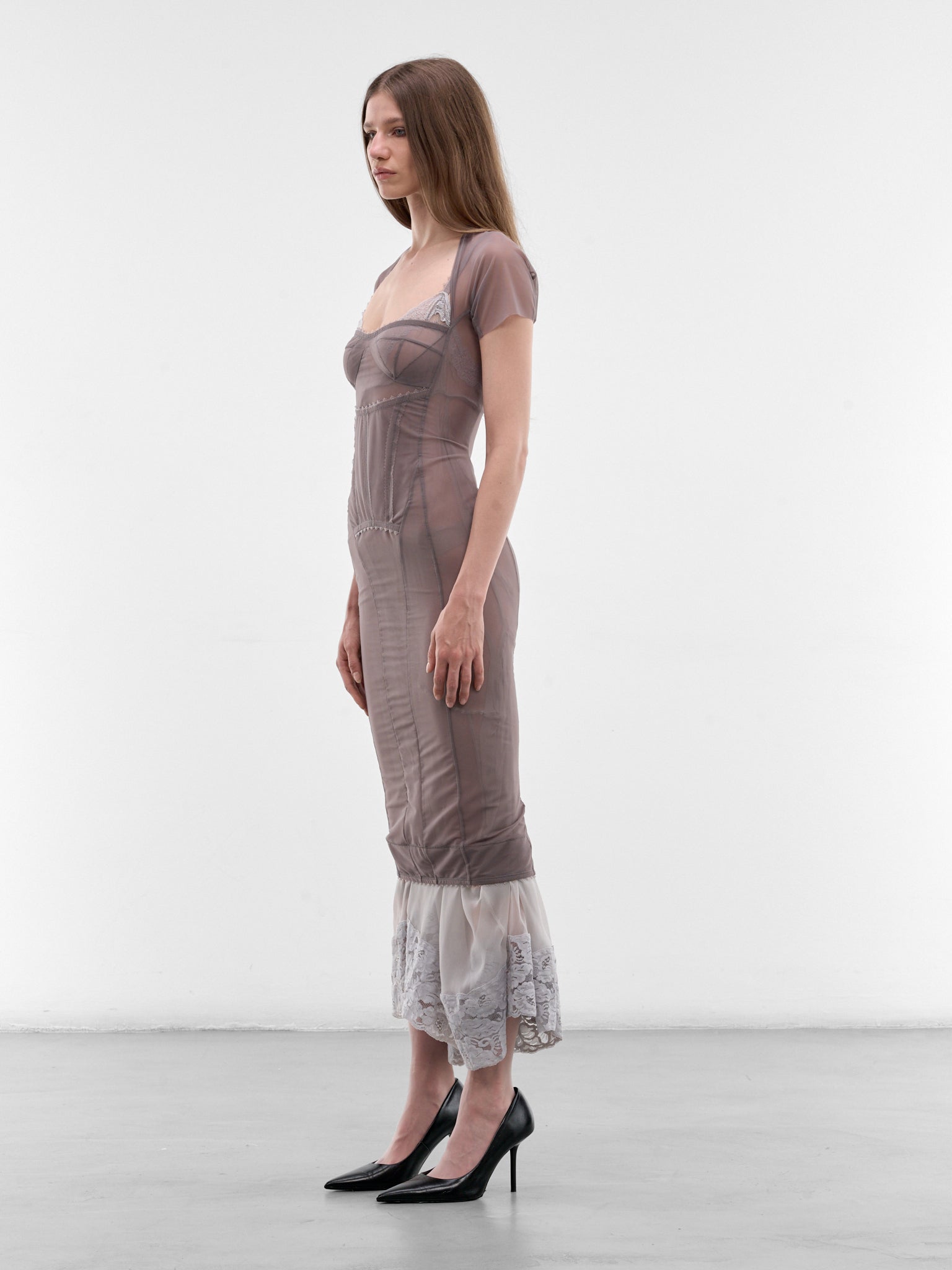 DILARA FINDIKOGLU Cloudy Border Layered Dress | H.Lorenzo - side