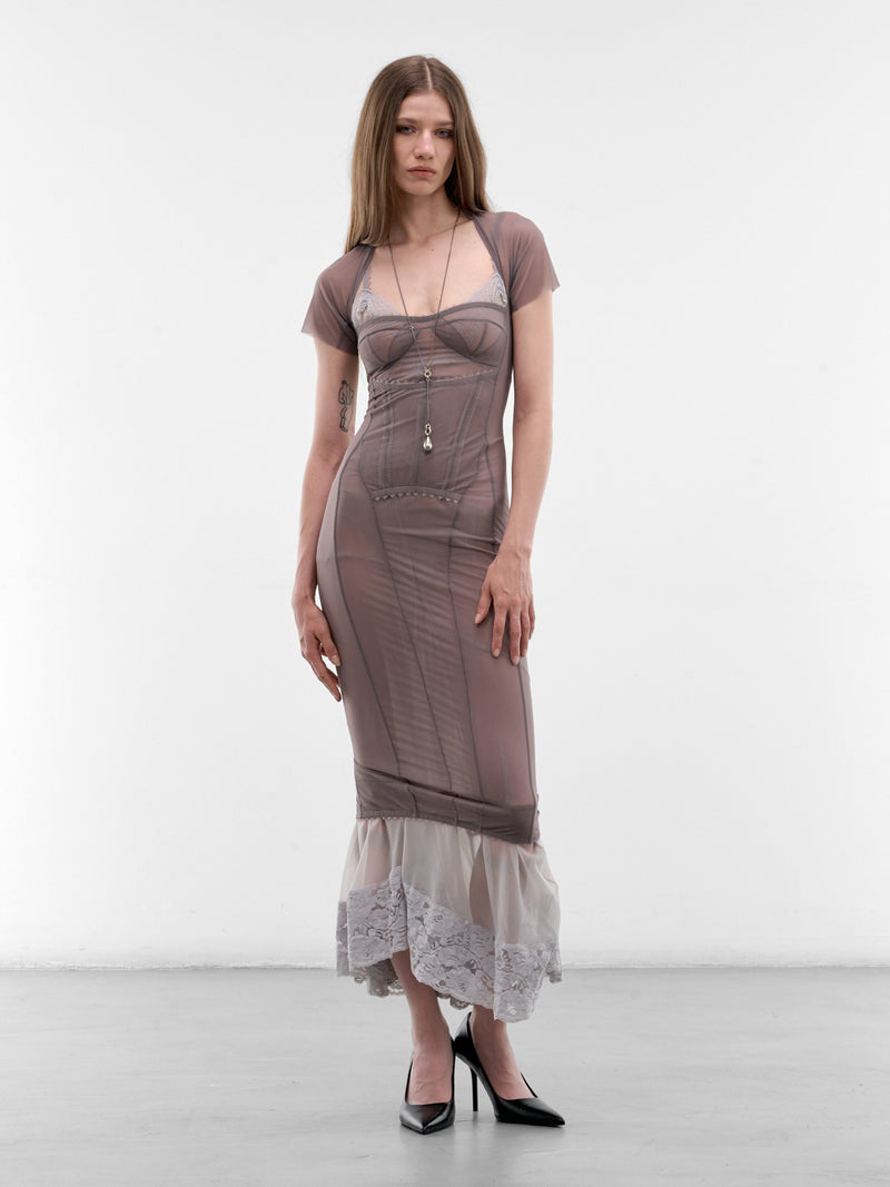 DILARA FINDIKOGLU Cloudy Border Layered Dress | H.Lorenzo - styled
