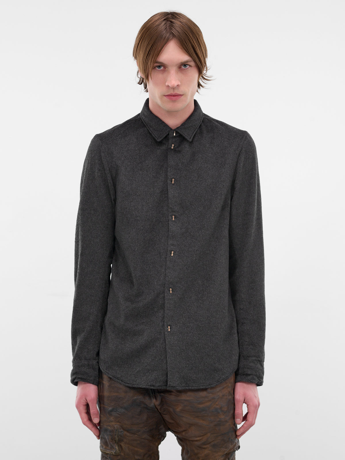 Gray Beaver Cashmere Inside Shirt (5110-M-GREY)