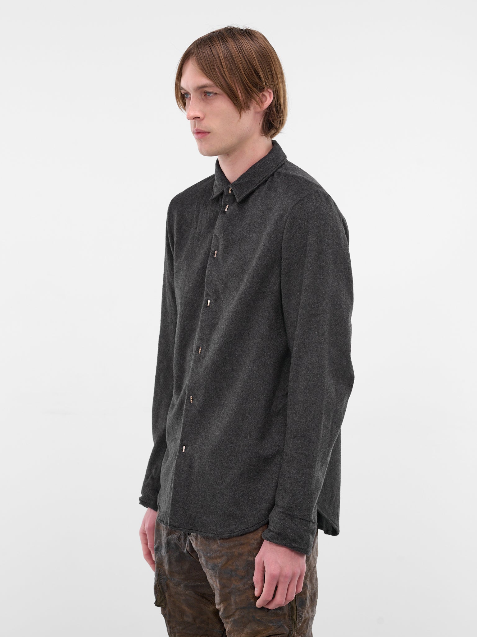 Gray Beaver Cashmere Inside Shirt (5110-M-GREY)