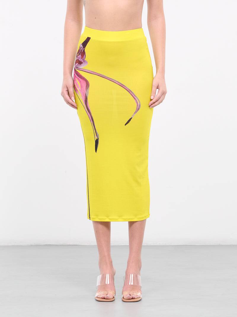 Ribbed Midi Skirt (5113-3001-CALEDENIA-ORCHID)