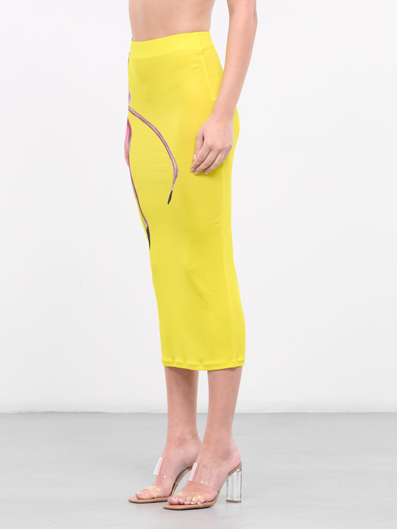 Ribbed Midi Skirt (5113-3001-CALEDENIA-ORCHID)