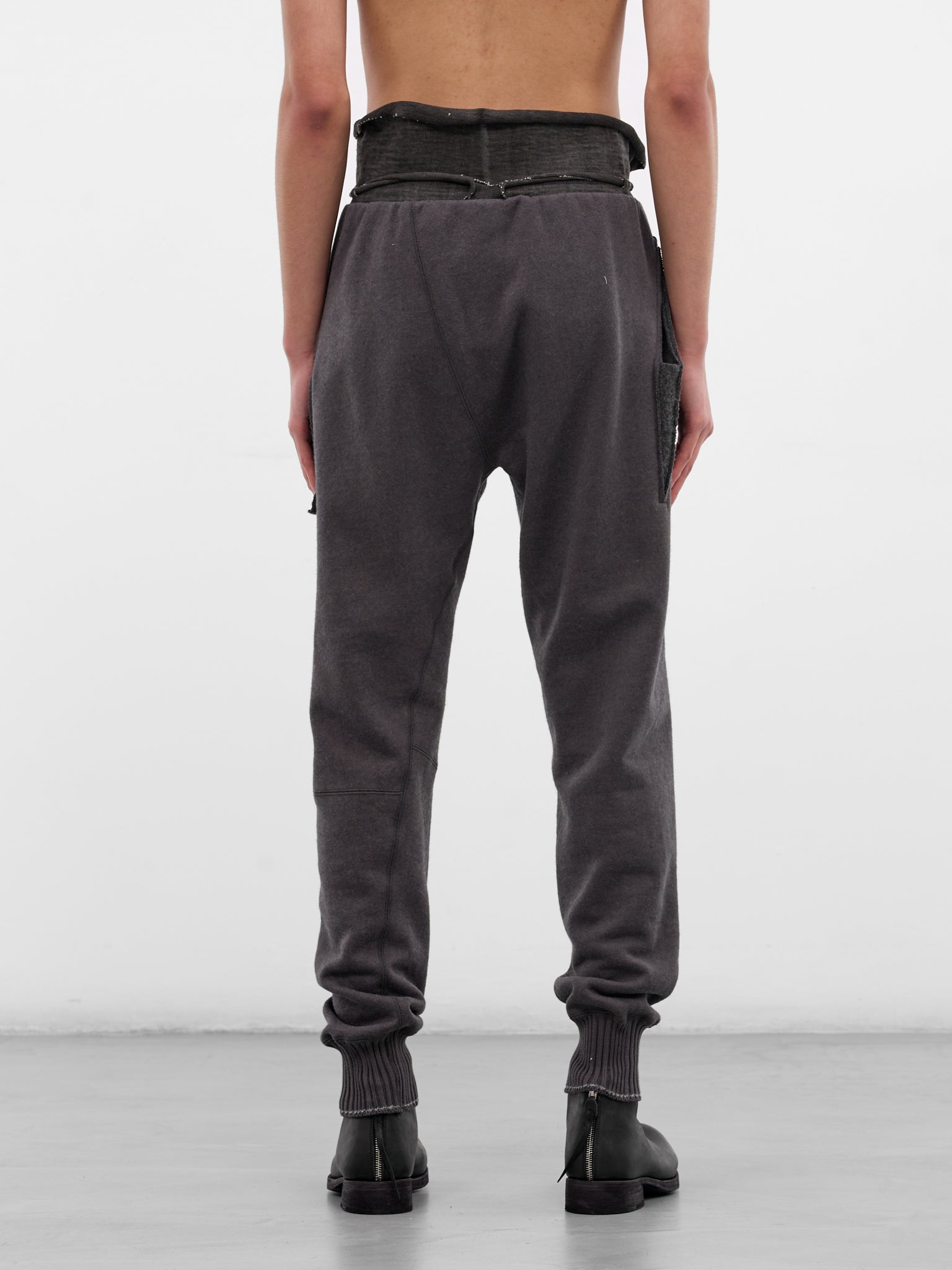 Gray Cashmere Deconstructed Sweatpants (5170-DARK-GREY)