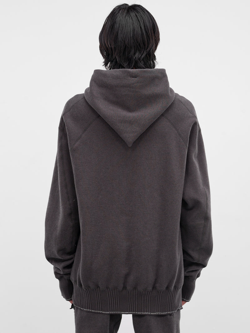 Gray Cashmere Deconstructed Hoodie (5173-DARK-GREY)