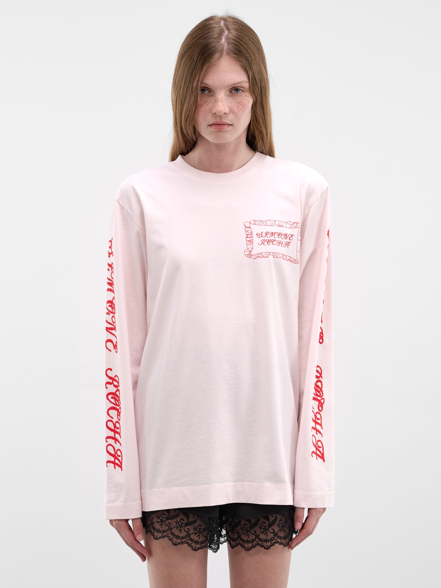 Pink Pillowcase Logo Long Sleeve (5194P63ABC-W-0569-PINK-RED)