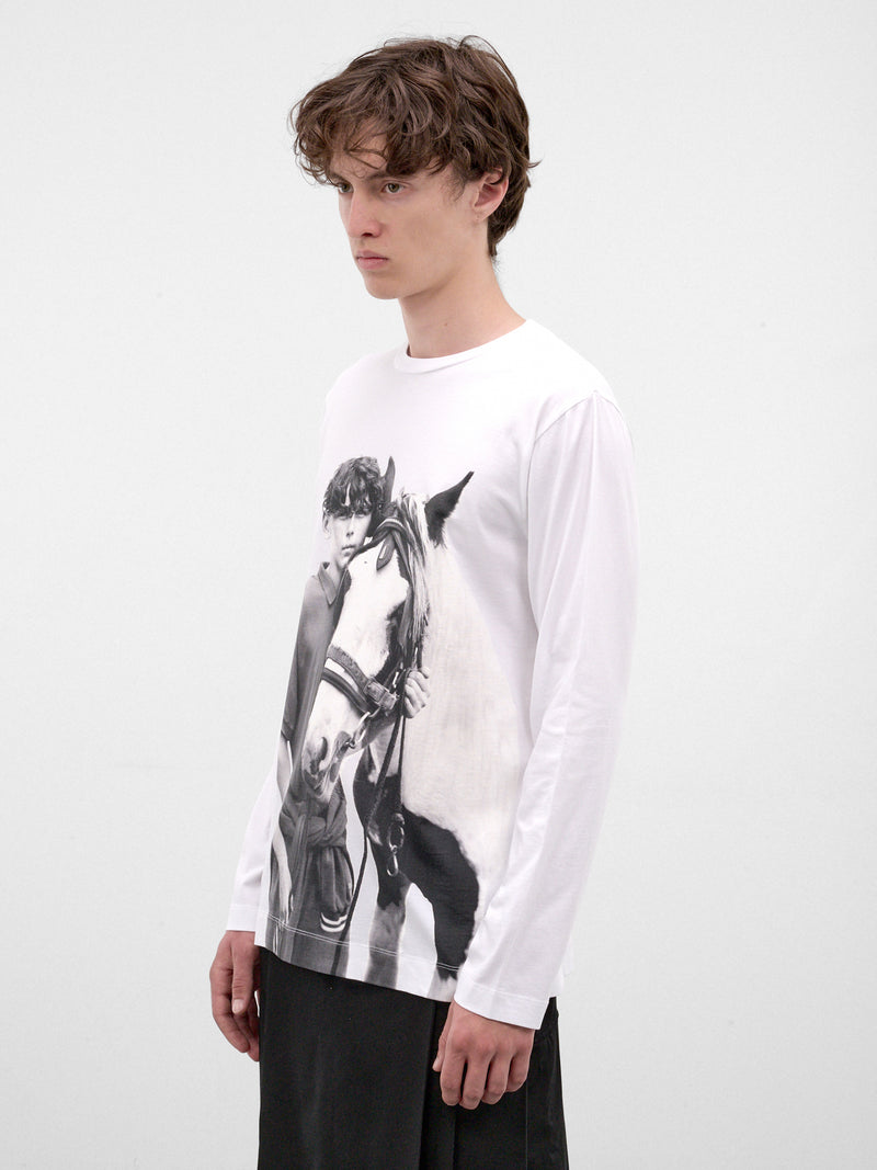 White Pony Kids Print Tee (5194P73B-M-0569-WHITE)