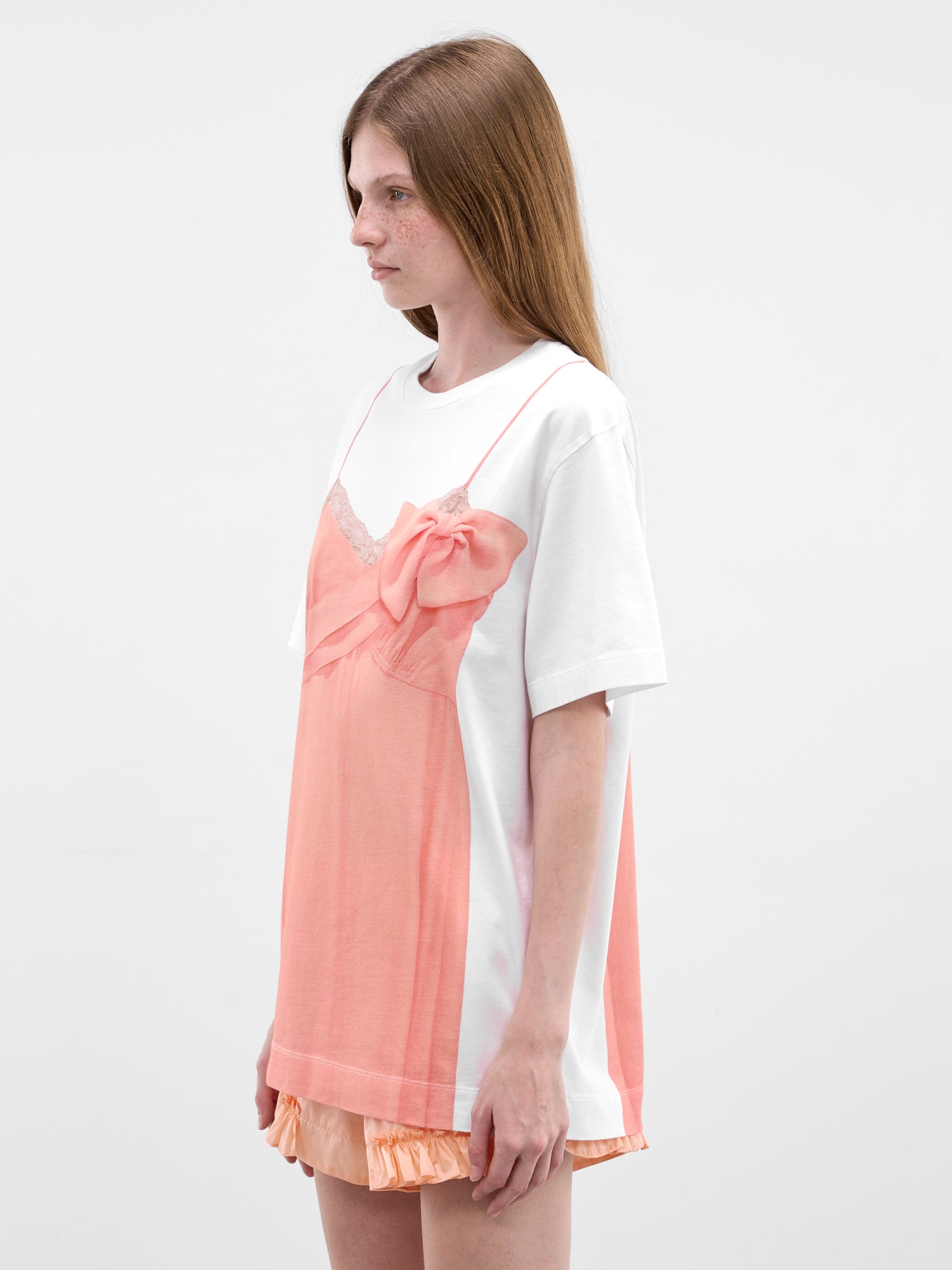 Trompe L'oeil Slip Dress Tee (5195P70AP70B-0569-WHITE-CLEMEN)