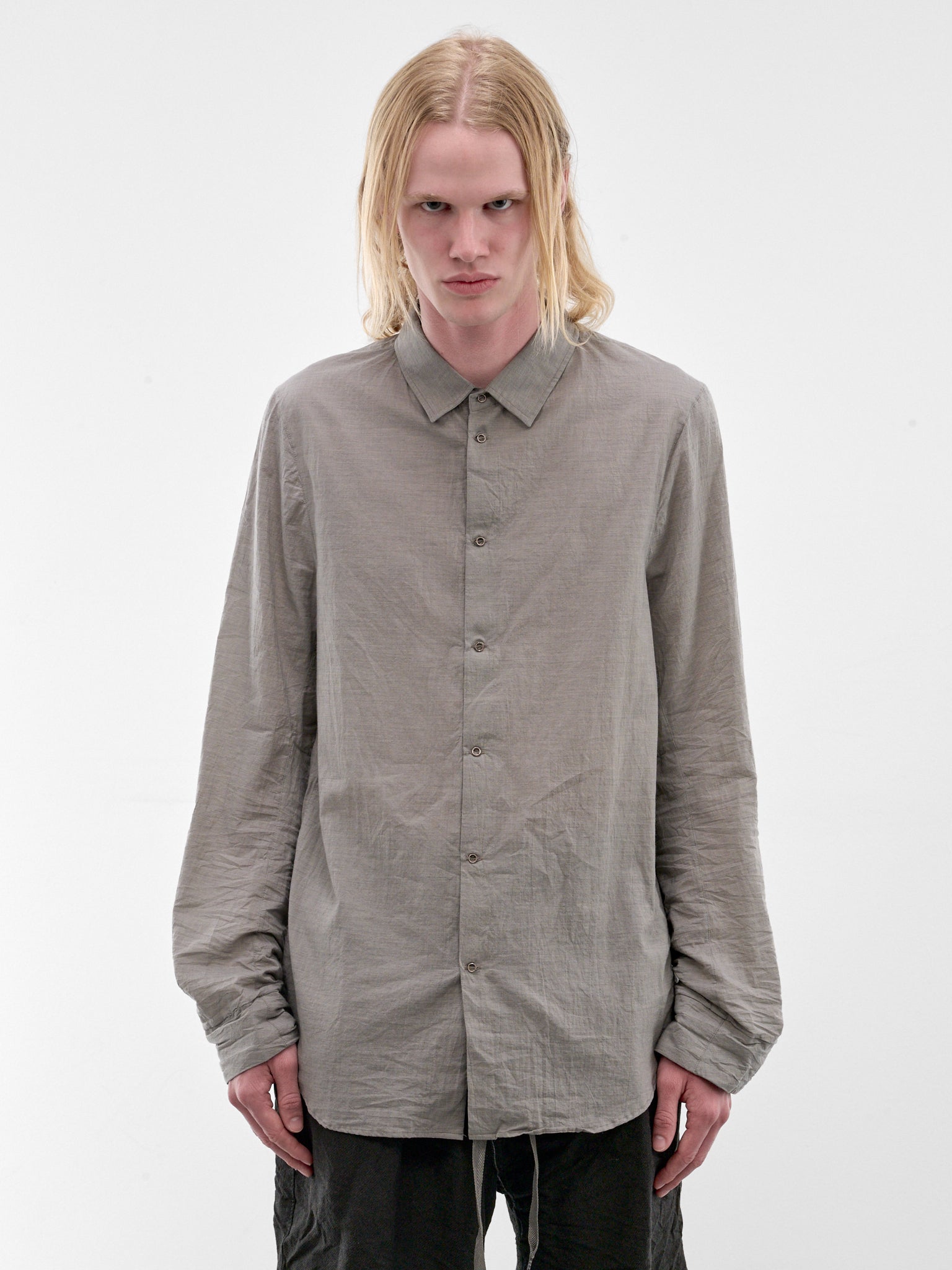 Gray Cotton Shirt (5203-MELANGE-GREY)