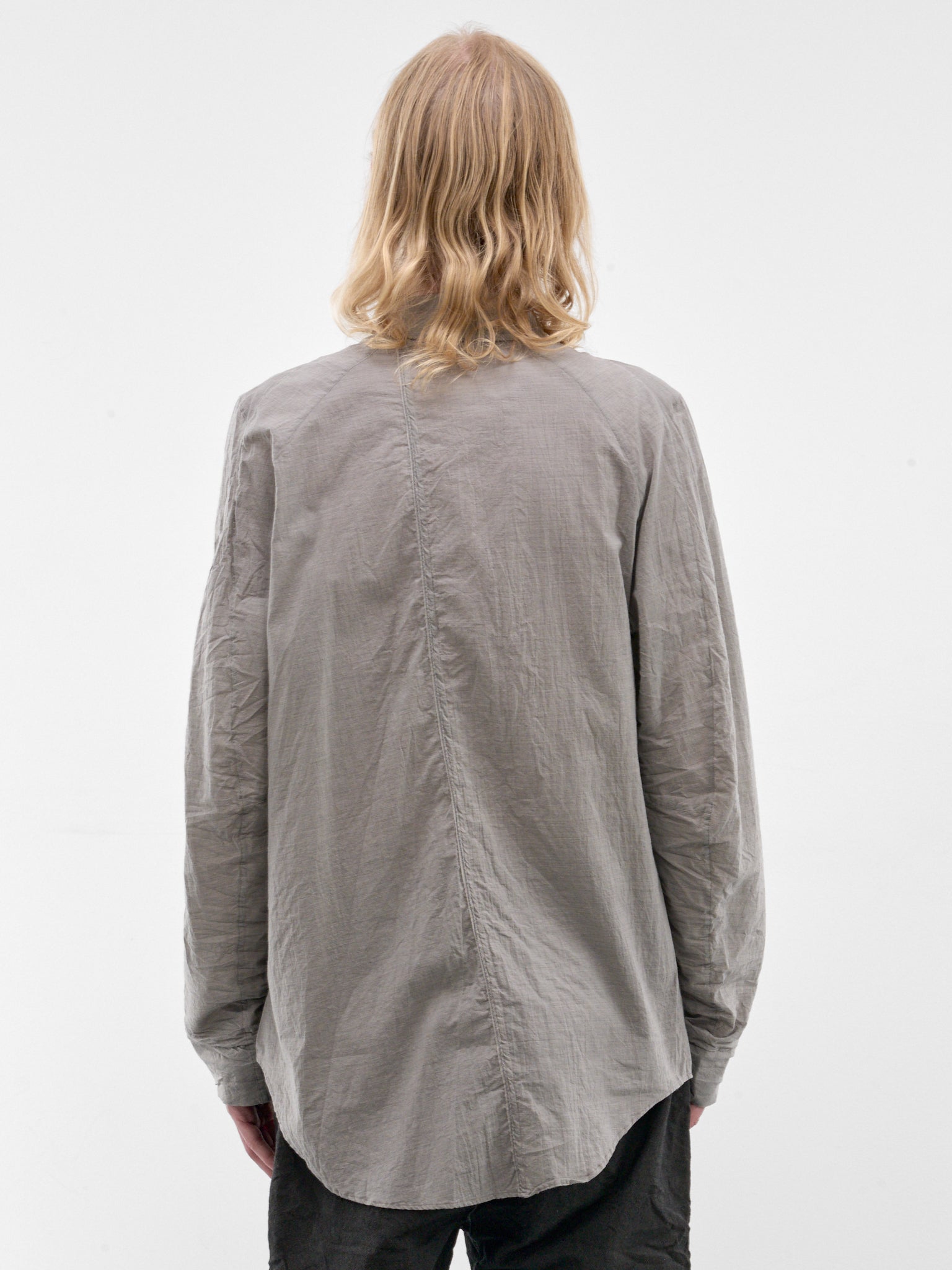 Gray Cotton Shirt (5203-MELANGE-GREY)