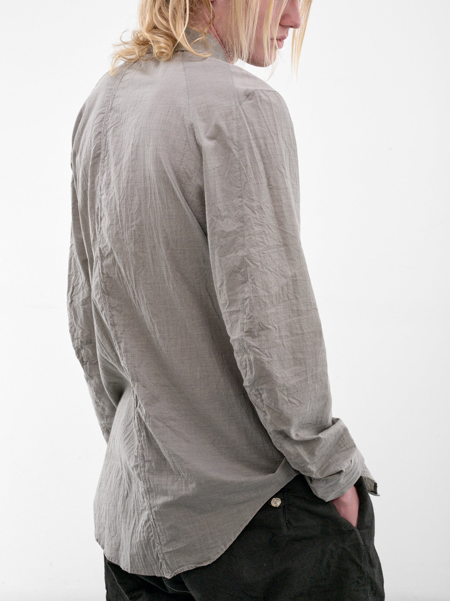 Gray Cotton Shirt (5203-MELANGE-GREY)