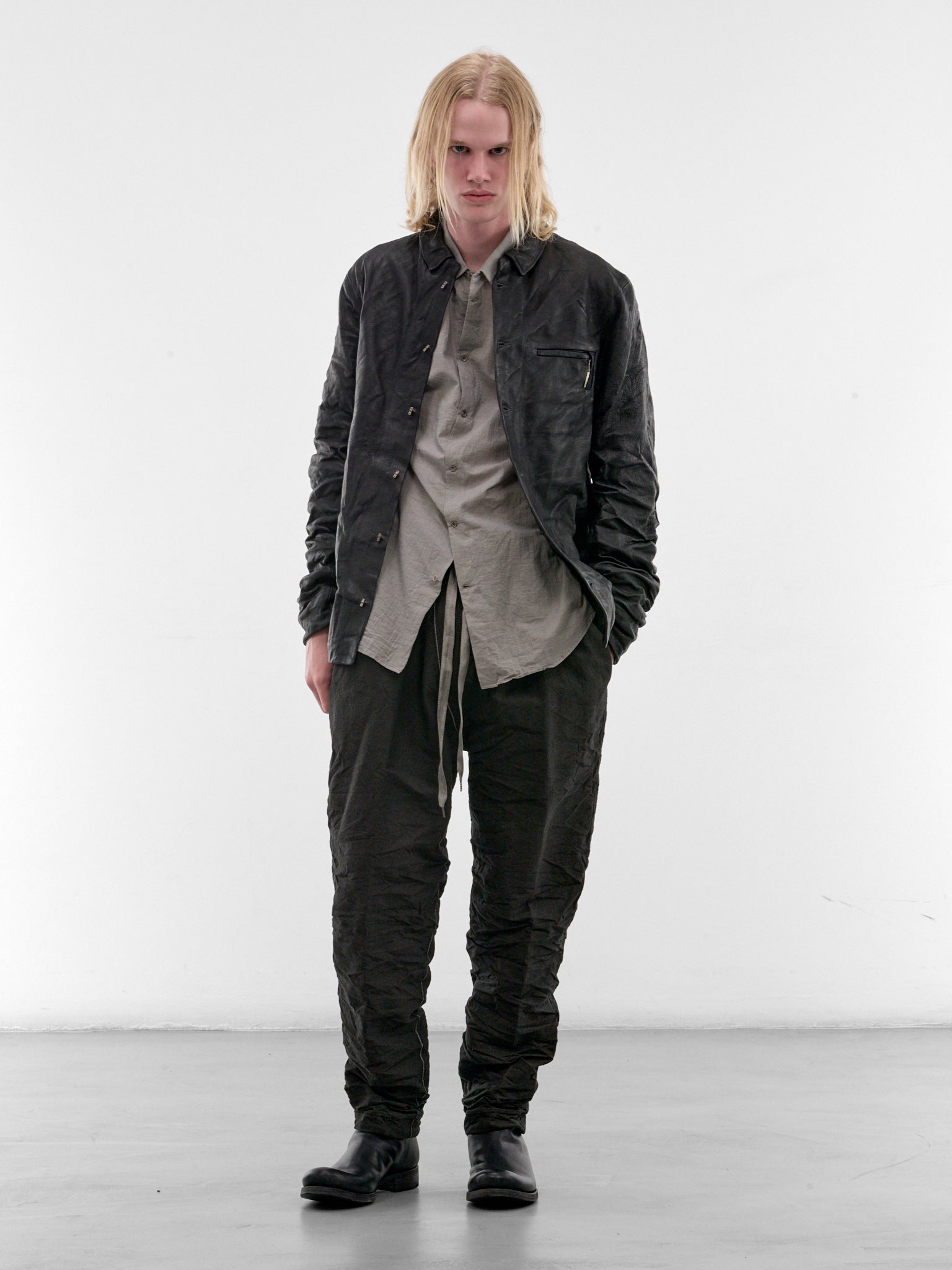 Gray Cotton Shirt (5203-MELANGE-GREY)