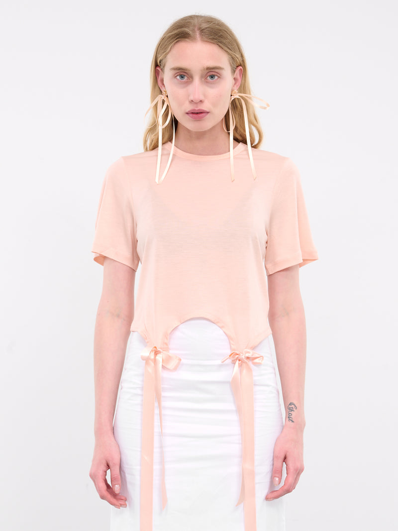 Bow Tail Easy Tee (5223-0571-PALE-ROSE)