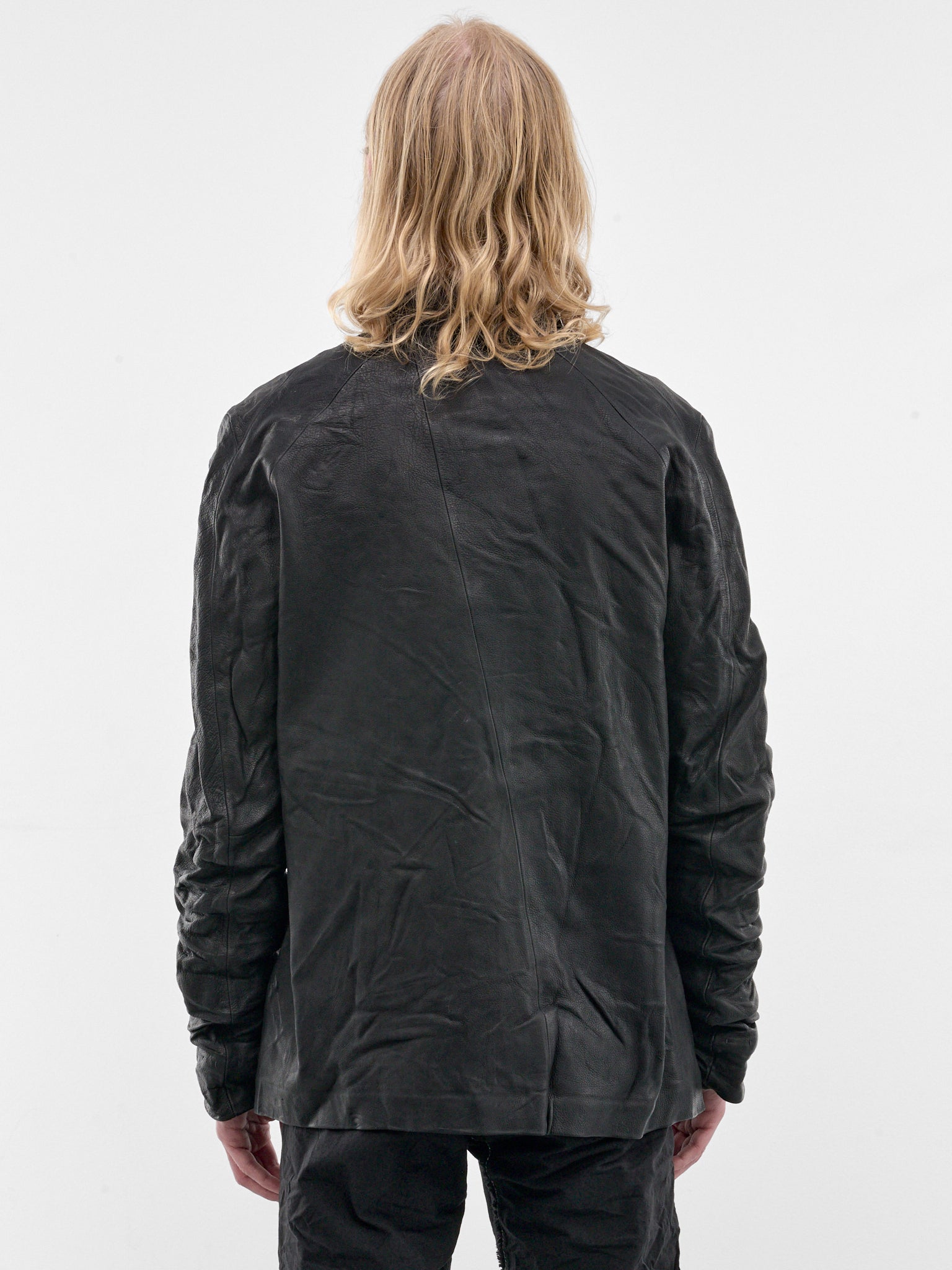 Black Deer Leather Work Shirt (5231-BLACK)