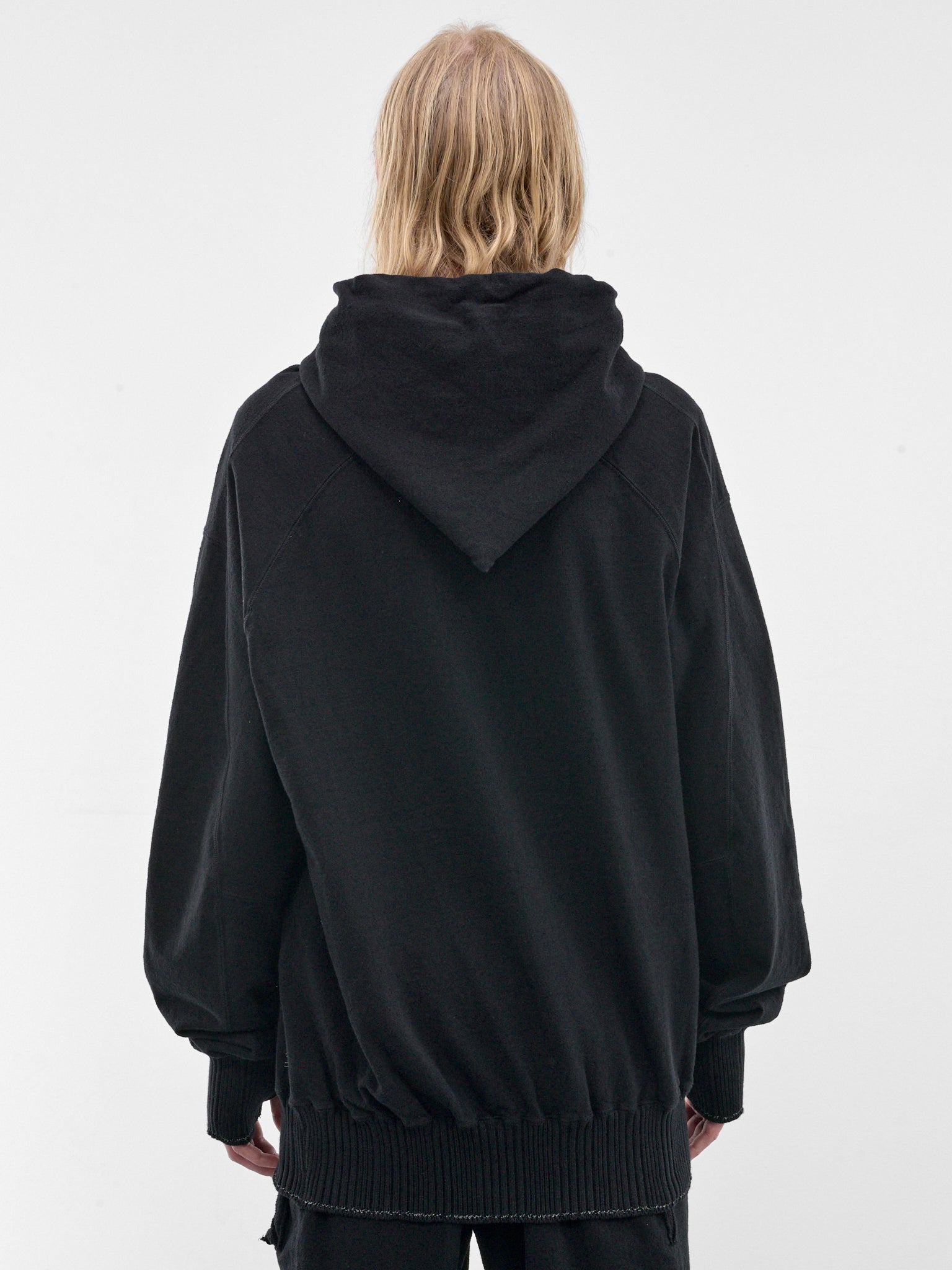 Black Displacement Deconstructed Hoodie (5236-BLACK)