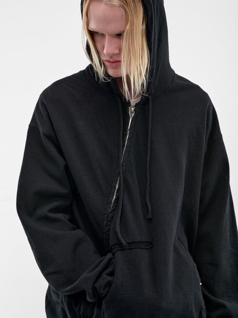 Black Displacement Deconstructed Hoodie (5236-BLACK)
