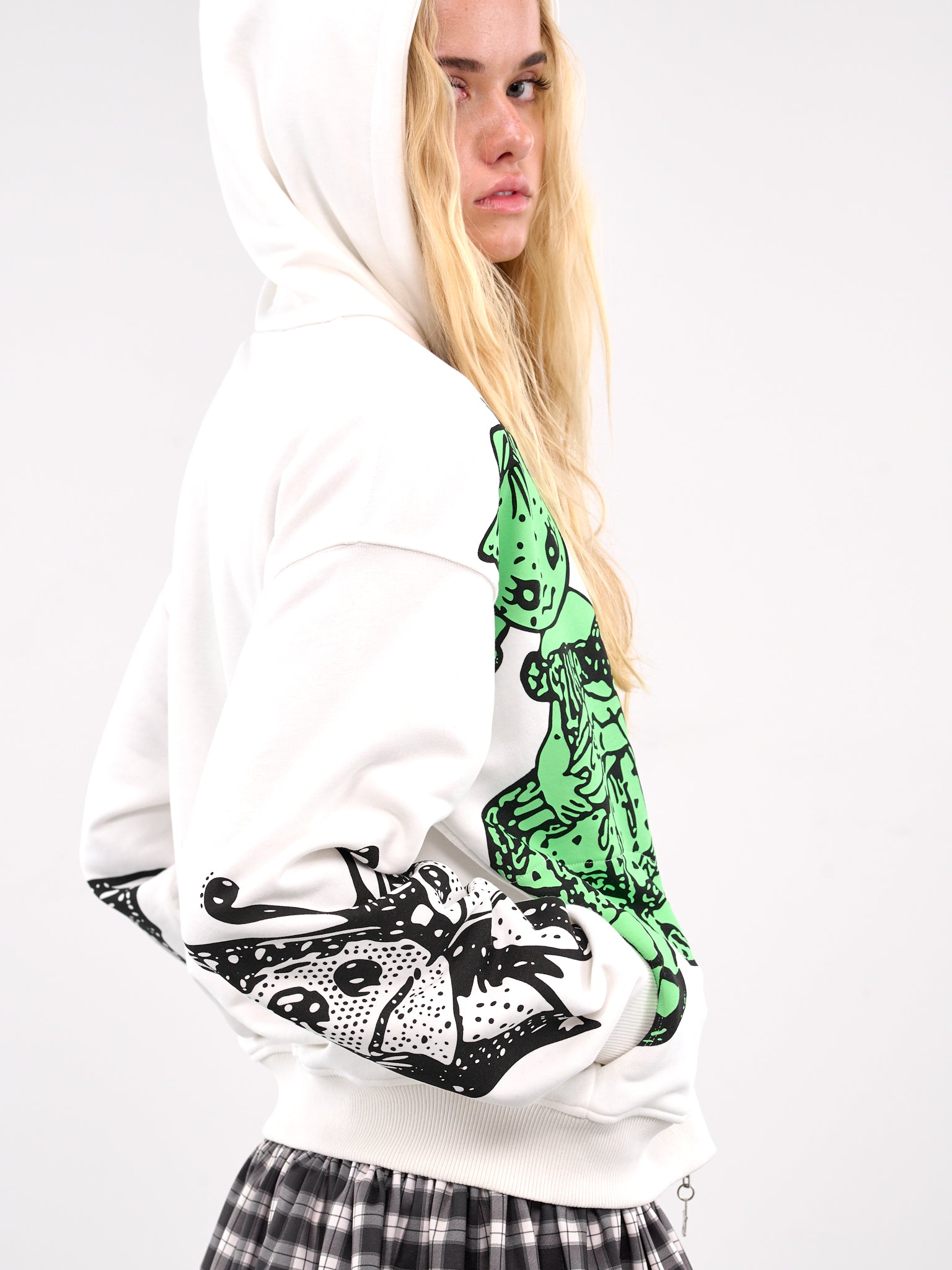 Double Dotty Zip-Up Hoodie (5239-DOUBLE-DOTTY-WHITE-MULTI)