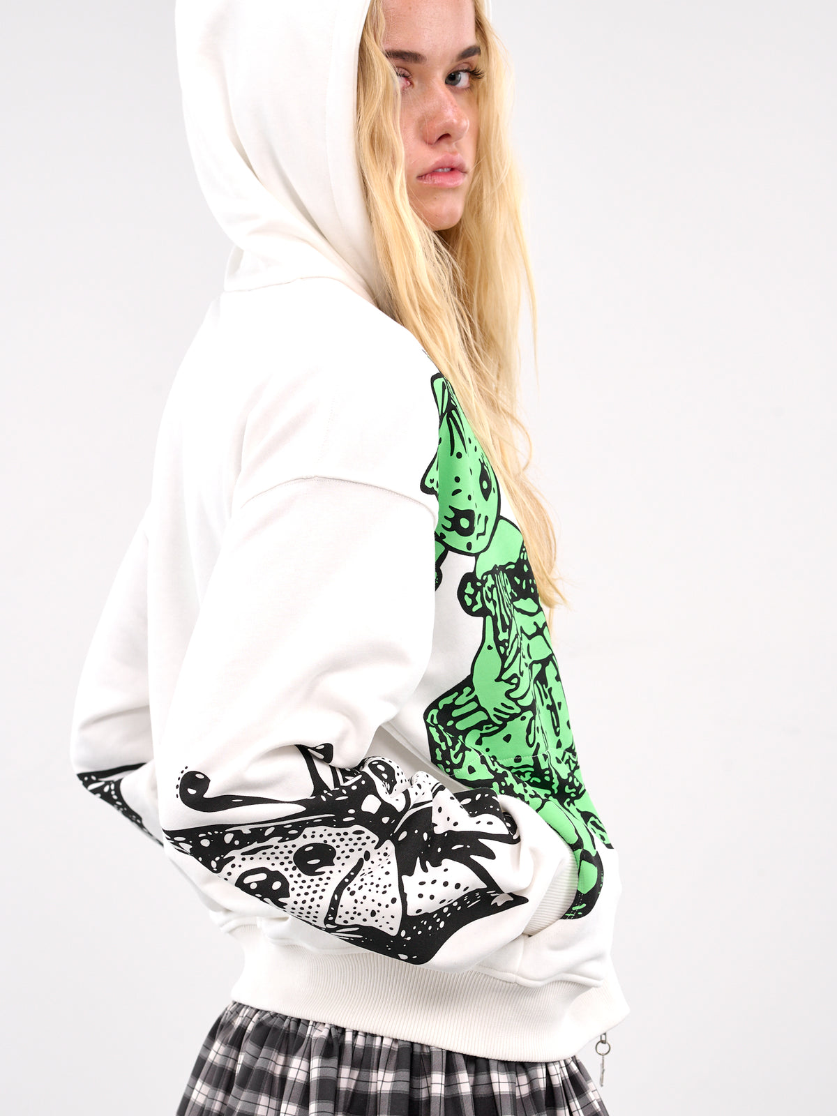 Double Dotty Zip-Up Hoodie (5239-DOUBLE-DOTTY-WHITE-MULTI)