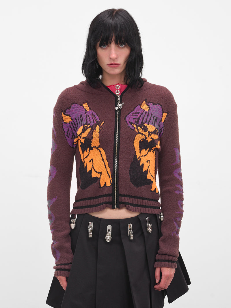 Tammie Jo Intarsia Knit Zip Hoodie (5256-TAMMIE-MULTI)