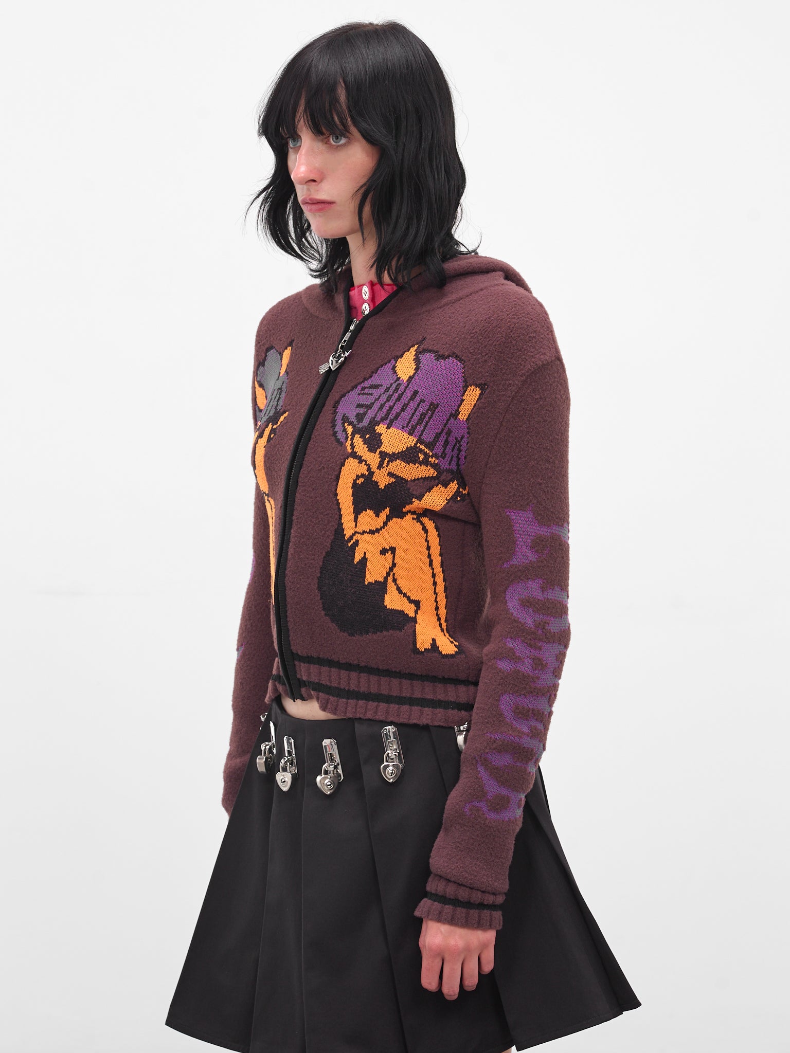 Tammie Jo Intarsia Knit Zip Hoodie (5256-TAMMIE-MULTI)