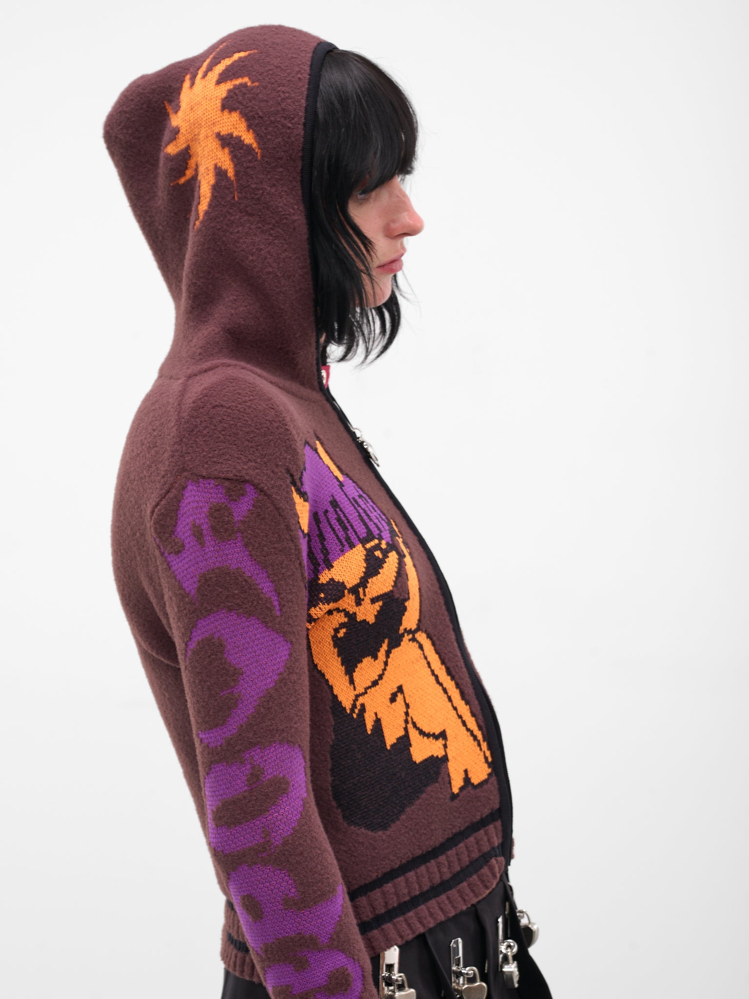 Tammie Jo Intarsia Knit Zip Hoodie (5256-TAMMIE-MULTI)
