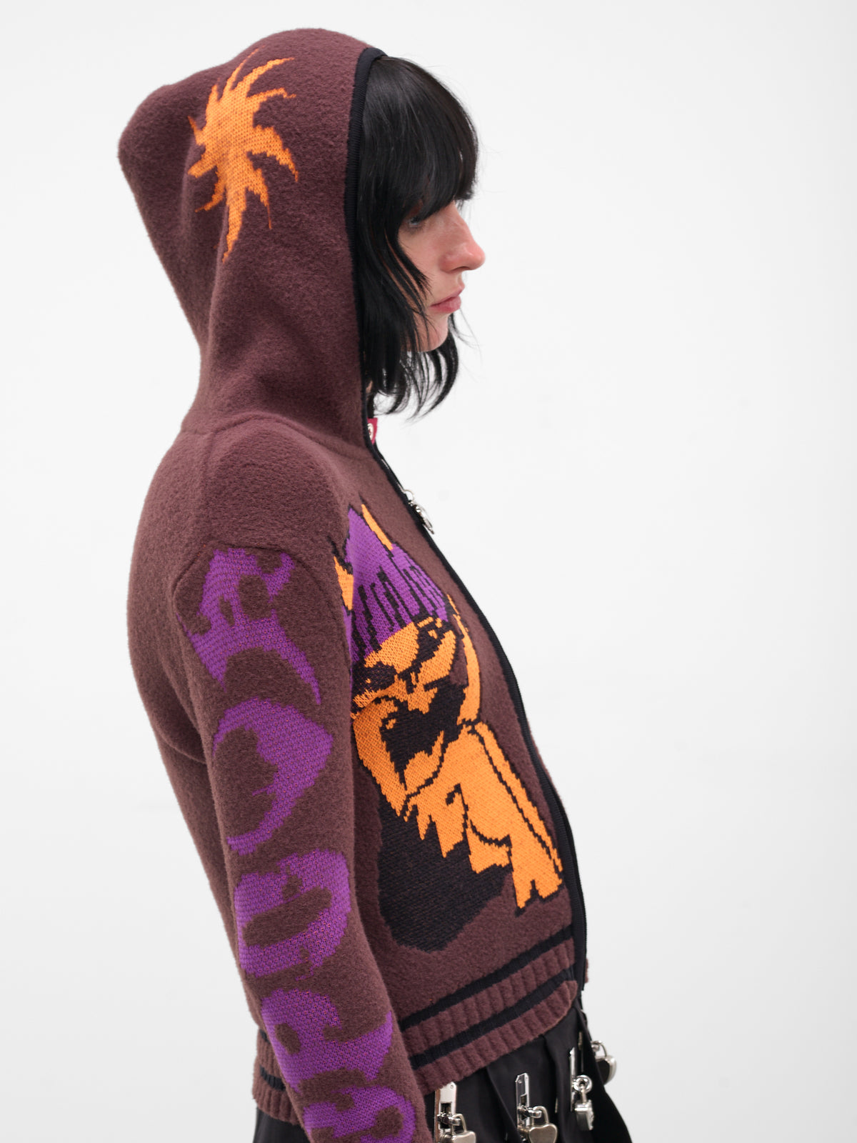 Tammie Jo Intarsia Knit Zip Hoodie (5256-TAMMIE-MULTI)