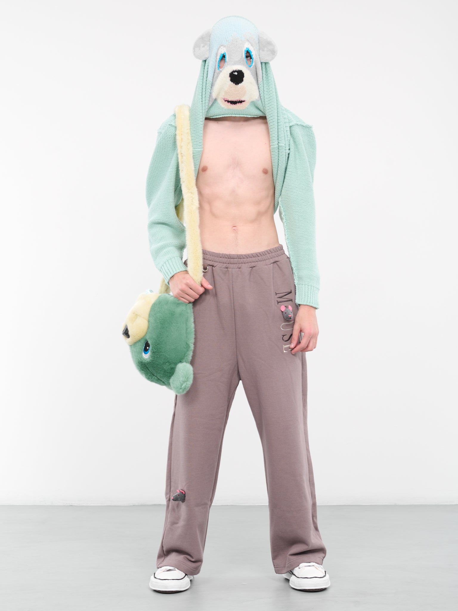 Large Bear Head Bag (05BG43-BEAR-GREEN)