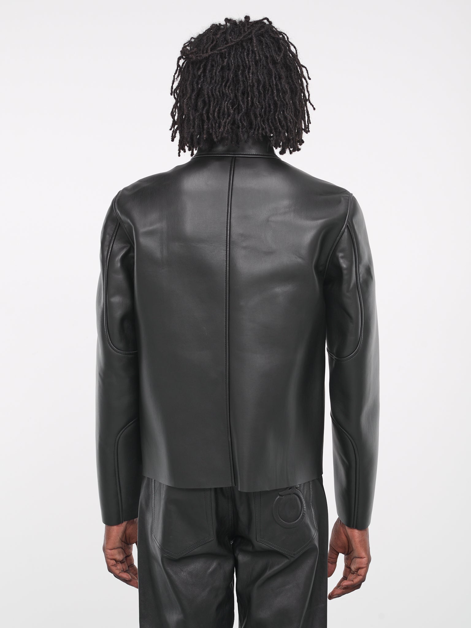 Faux Leather Jacket (52S00956-1T006533-BLACK)