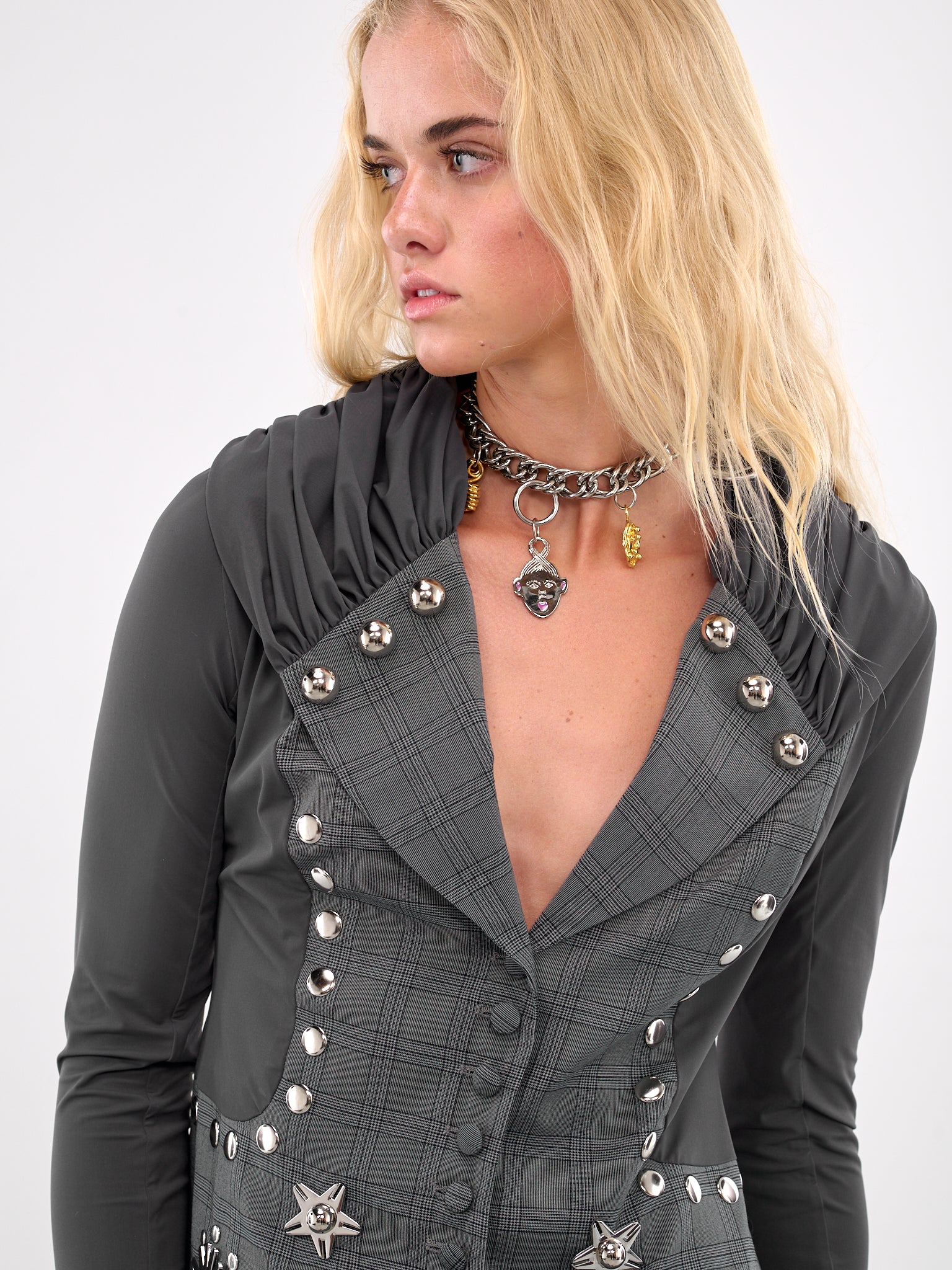 Studded Contrast Jacket