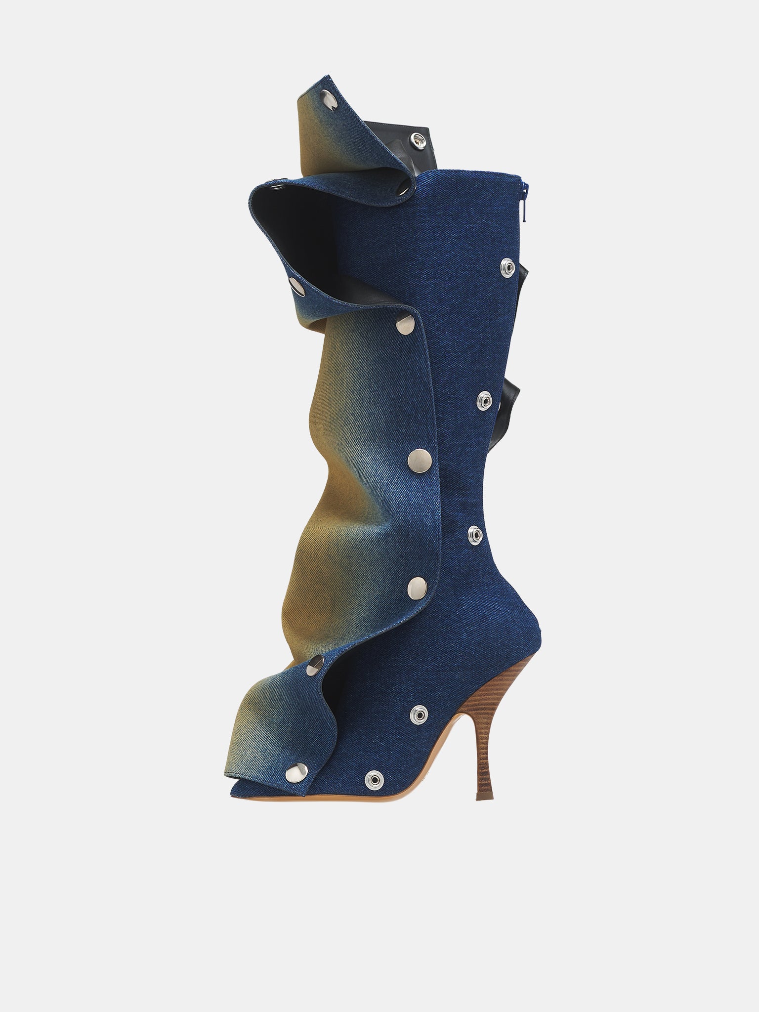 Denim and leather boots deals