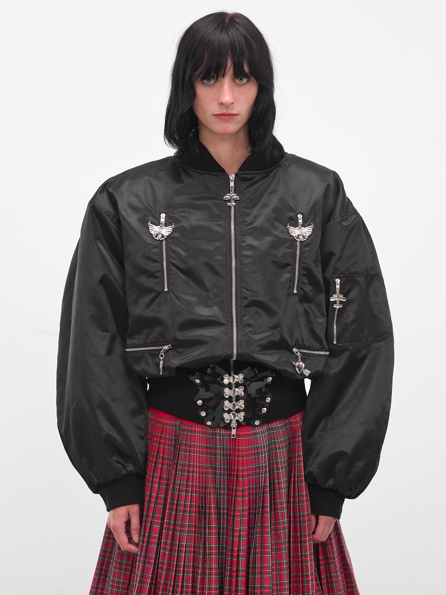 Black Glide Zip Bomber Jacket (5325-GLIDE-BLACK)
