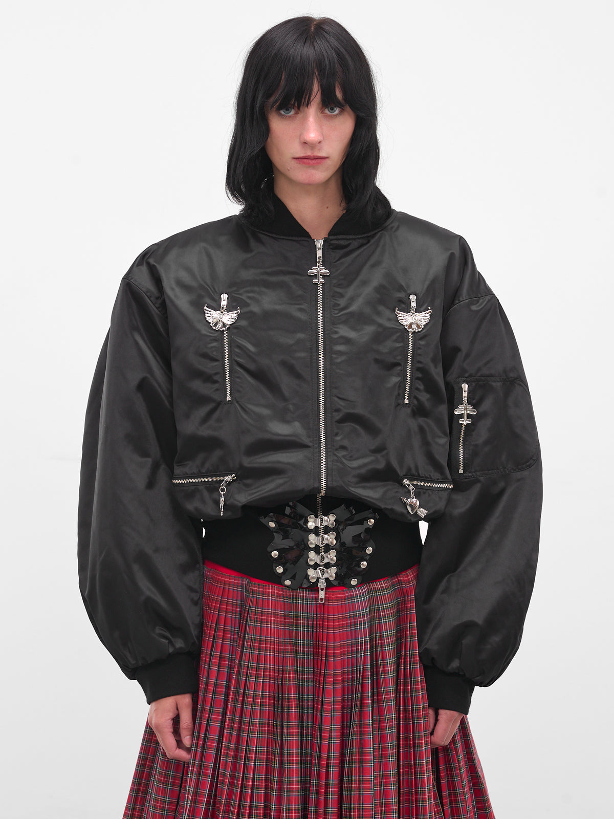 Black Glide Zip Bomber Jacket (5325-GLIDE-BLACK)