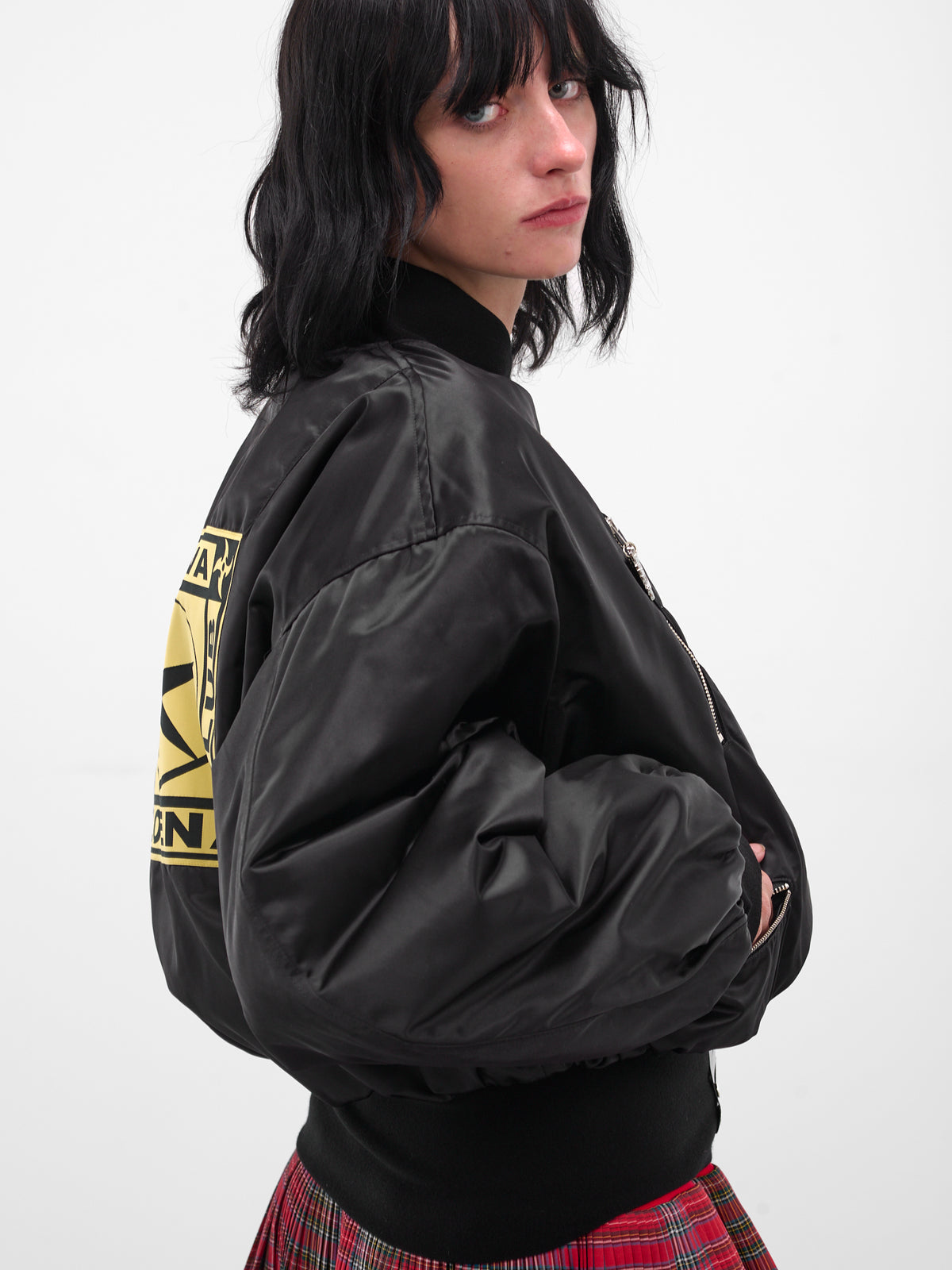 Black Glide Zip Bomber Jacket (5325-GLIDE-BLACK)