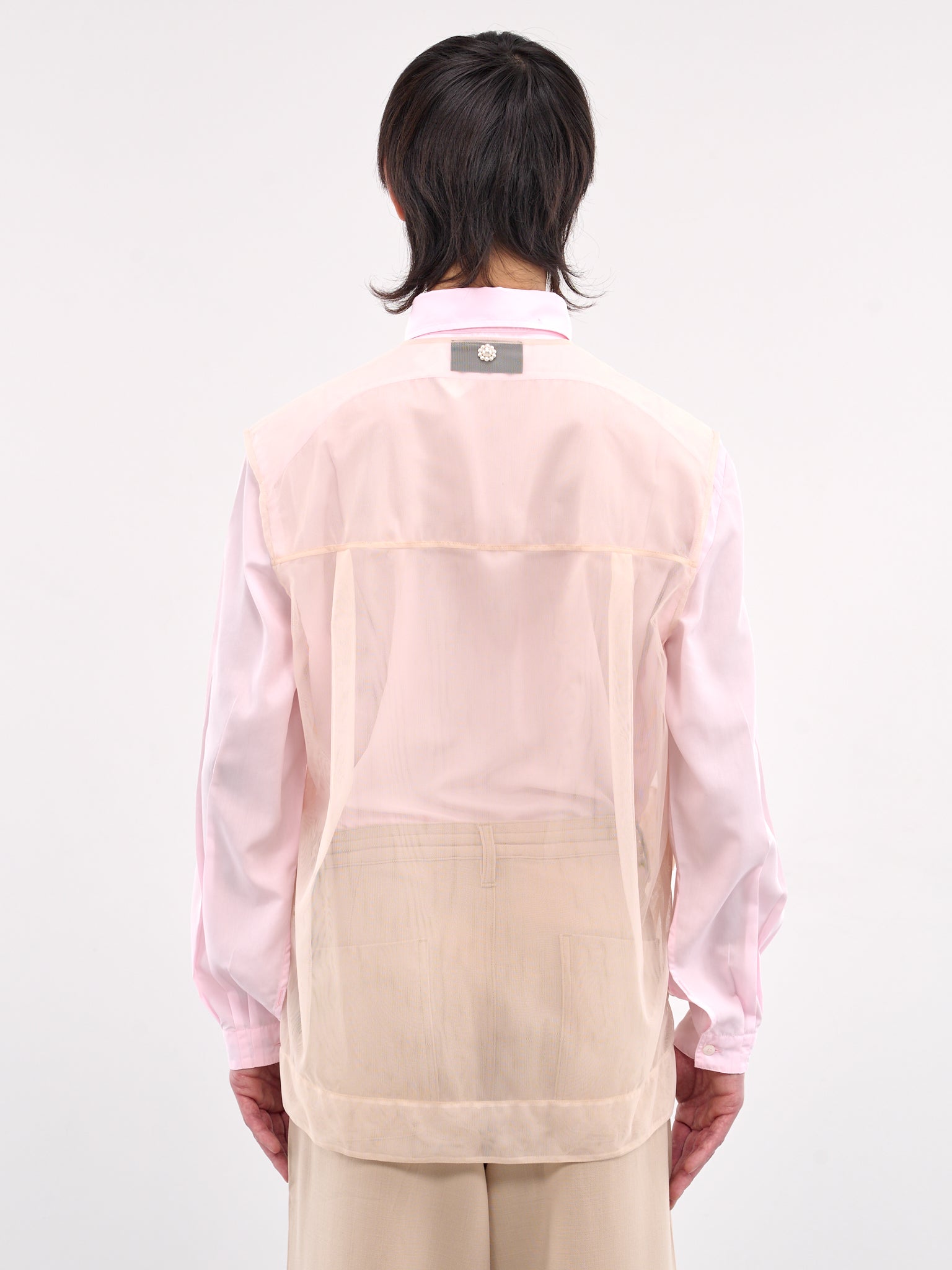 Sheer Utility Cargo Vest (5347D-0069-NUDE)